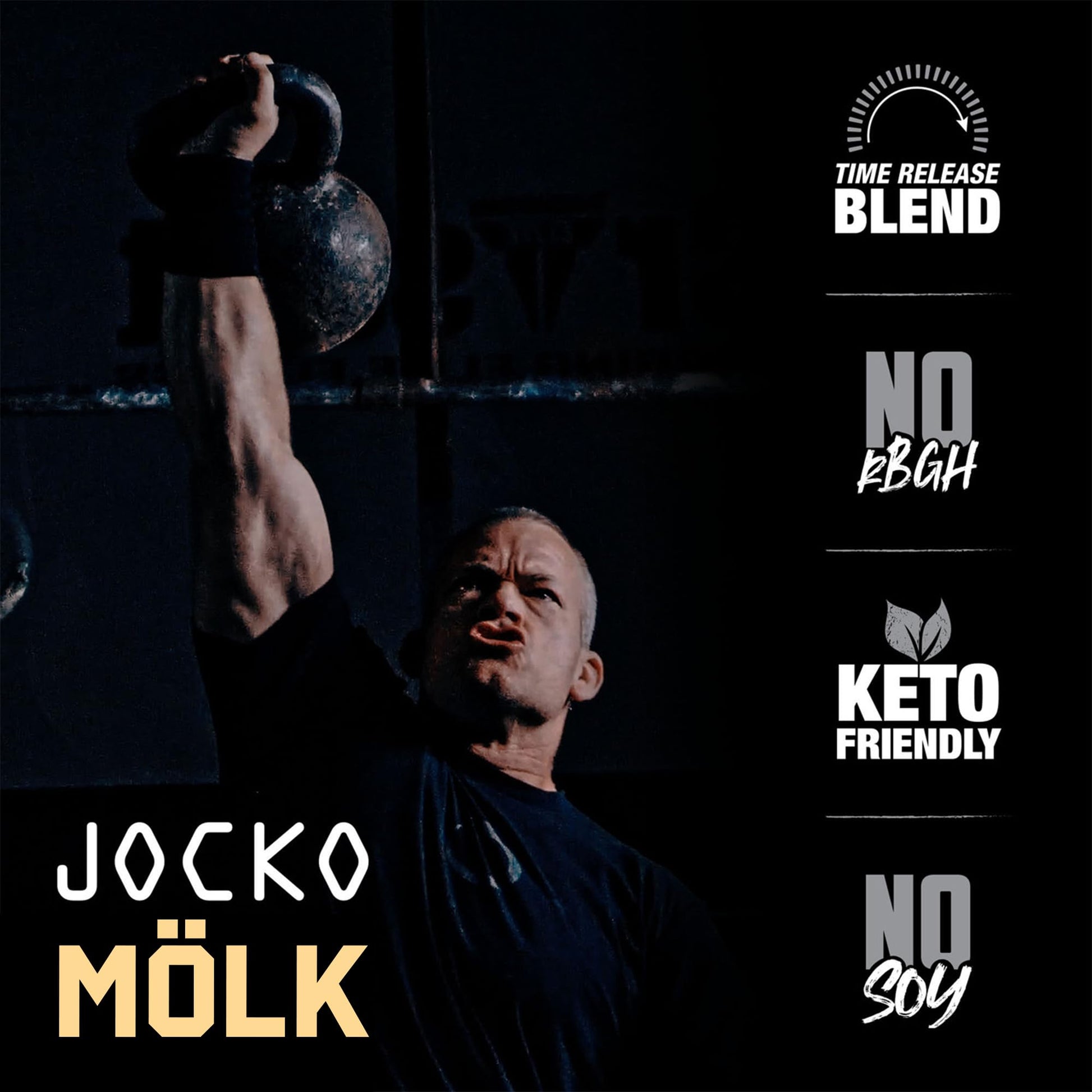 Jocko Mölk Whey Protein Powder (Vanilla) - Keto, Probiotics, Grass Fed, Digestive Enzymes Jocko Fuel buy supplements canada
