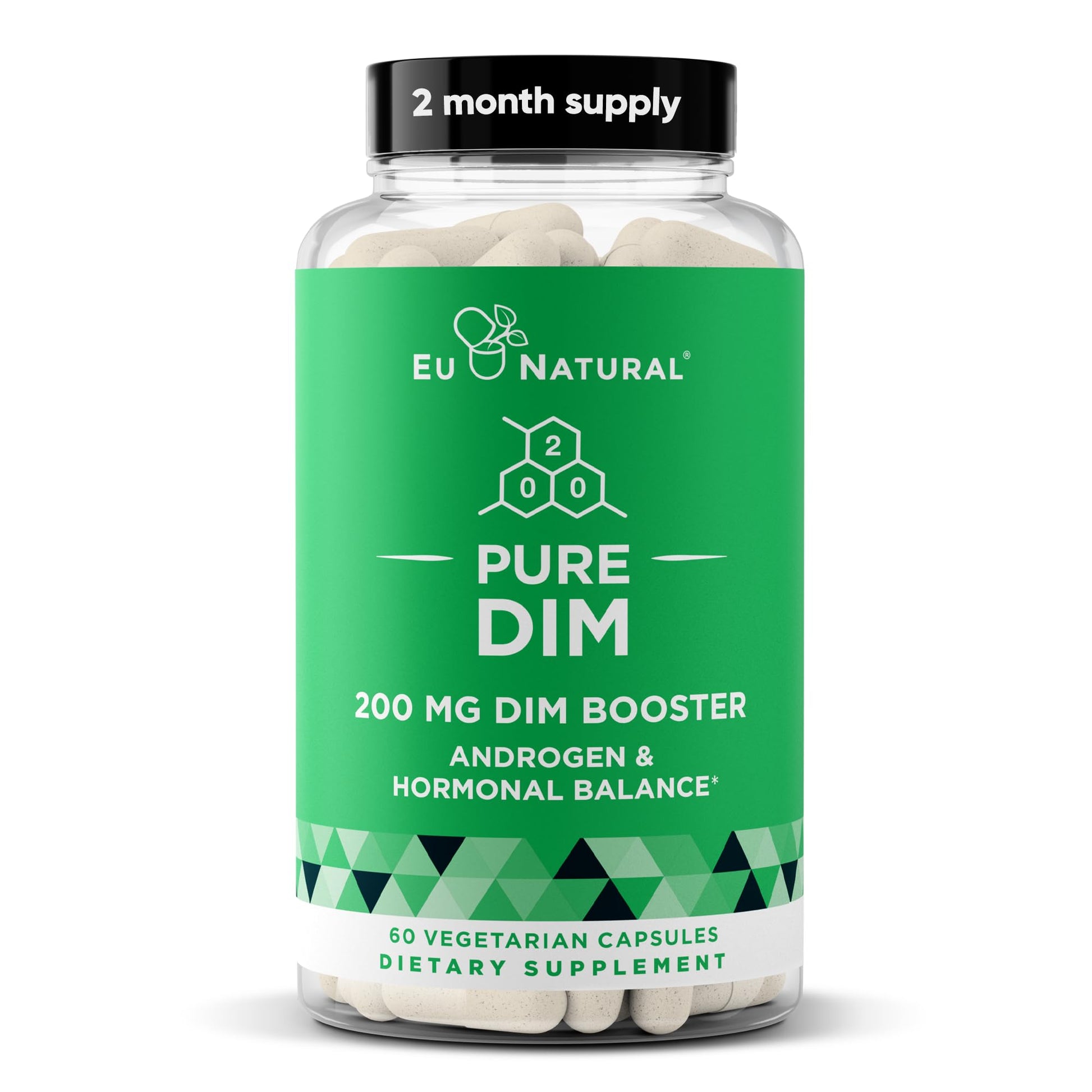 DIM Supplement Pure 200 Mg for Women or Men – Estrogen Hormone Balance Supplement for Energy, Fatigue, Stress, Menopause, Hot Flashes – Enhanced Bioavailability BioPerine – 60 Vegan Soft Capsules Eu Natural buy supplements canada