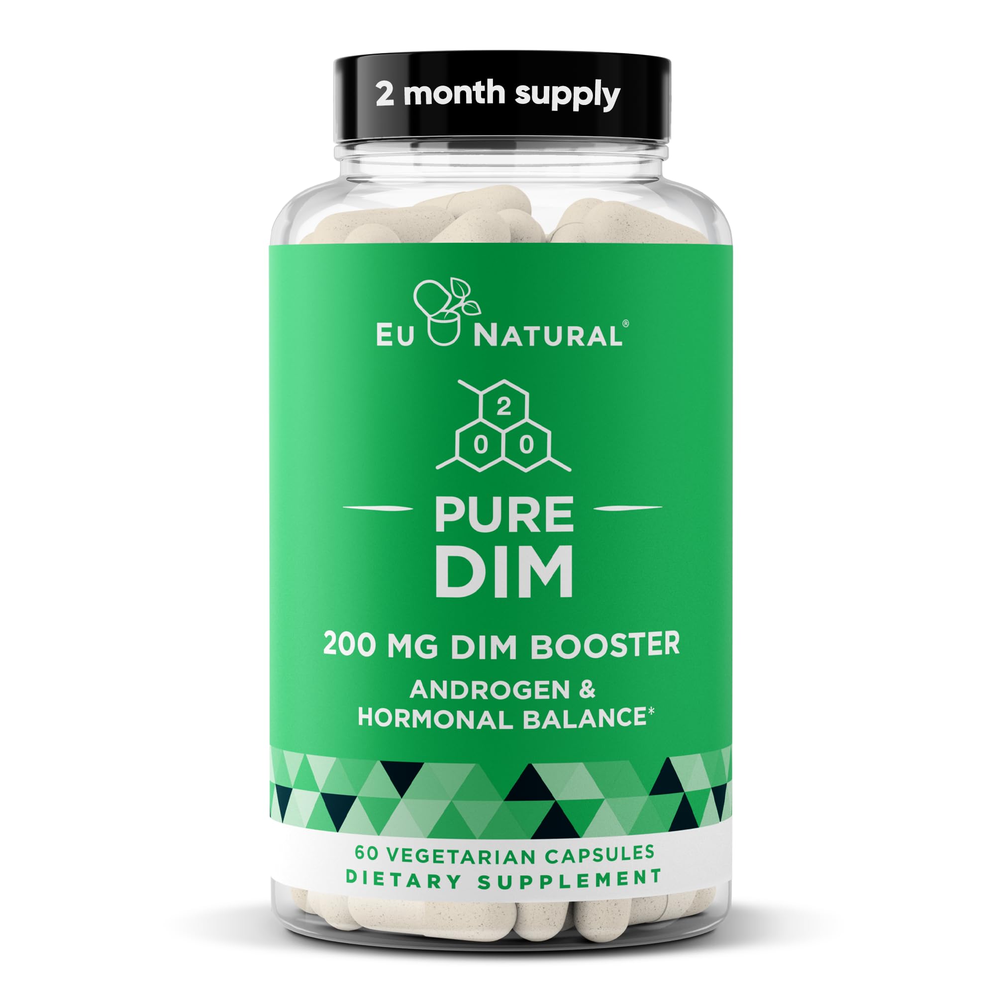 DIM Supplement Pure 200 Mg for Women or Men – Estrogen Hormone Balance Supplement for Energy, Fatigue, Stress, Menopause, Hot Flashes – Enhanced Bioavailability BioPerine – 60 Vegan Soft Capsules Eu Natural buy supplements canada