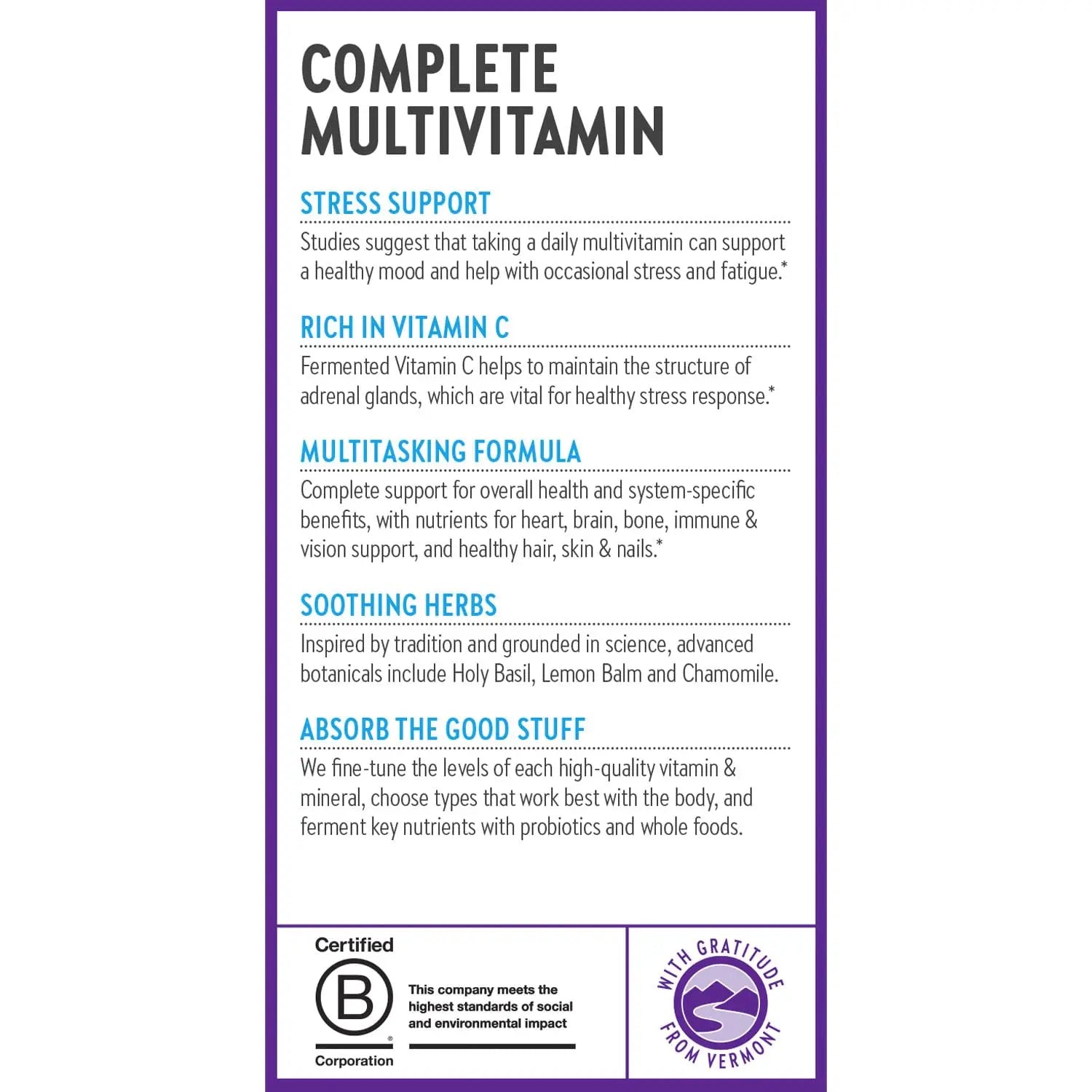 New Chapter Perfect Calm - Daily Multivitamin for Stress & Mood Support with B Vitamins + Holy Basil + Lemon Balm New Chapter buy supplements canada