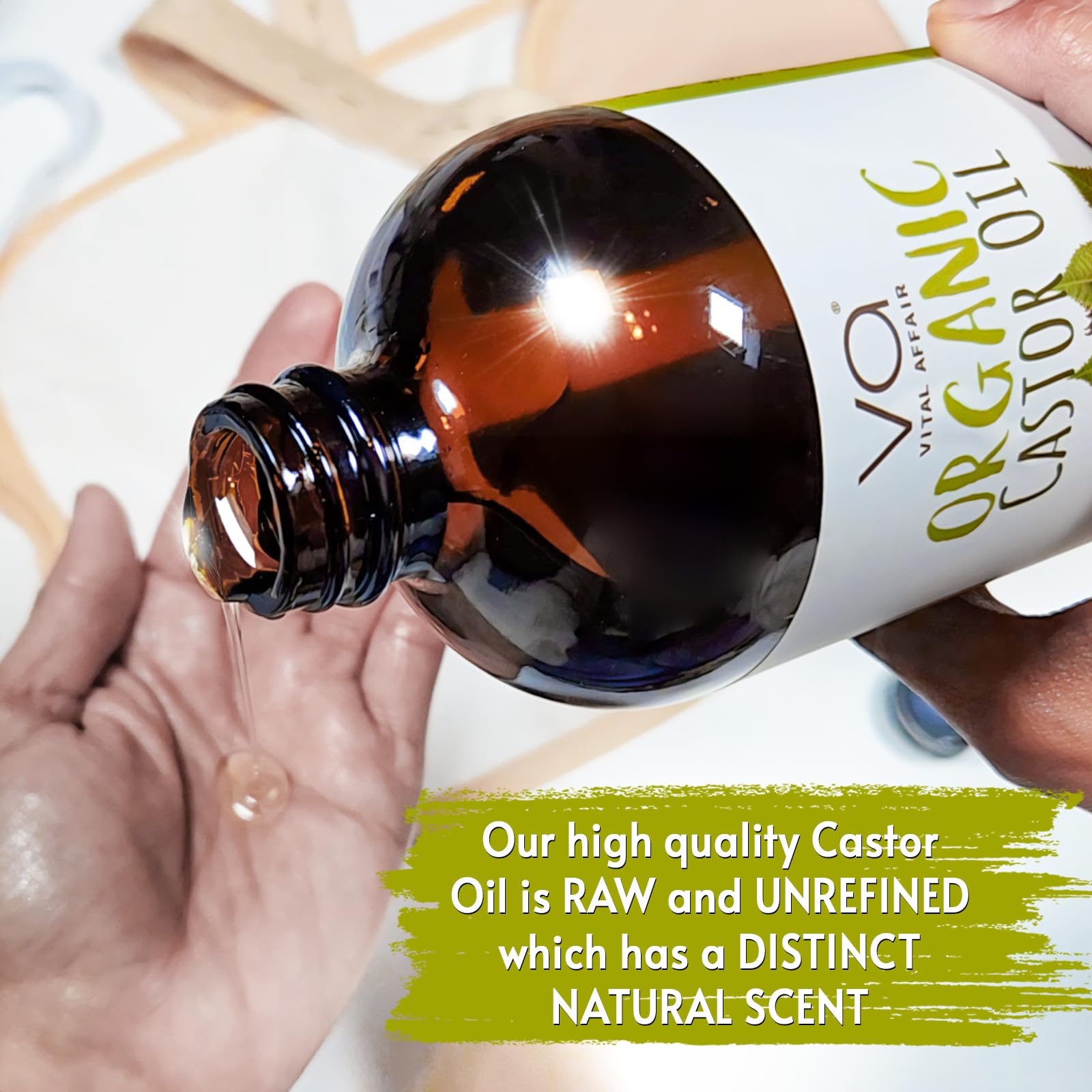 VITAL AFFAIR Castor Oil Organic Cold Pressed Unrefined Glass Bottle- USDA Certified Organic Castor Oil VITAL AFFAIR buy supplements canada