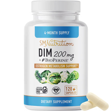 DIM Supplement 200 mg (120 Ct) | Estrogen Balance for Women & Men | Hormone Balance SMNutrition buy supplements canada
