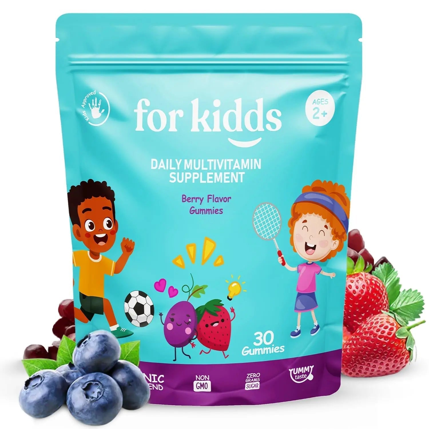 ZettoA Daily Multivitamins for Kids Ages 2+, Berry Gummies with 11 Essential Vitamins & Minerals for Immune Support ZettoA buy supplements canada