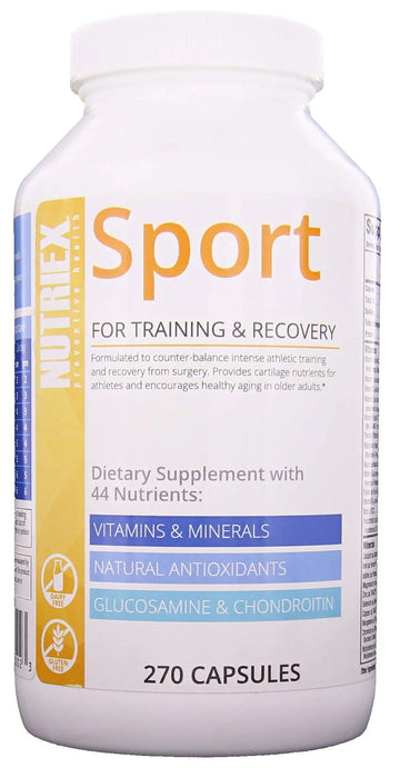 Nutriex Sport Comprehensive Multivitamin Supplement with Glucosamine & Chondroitin 270 Capsules Nutriex buy supplements canada