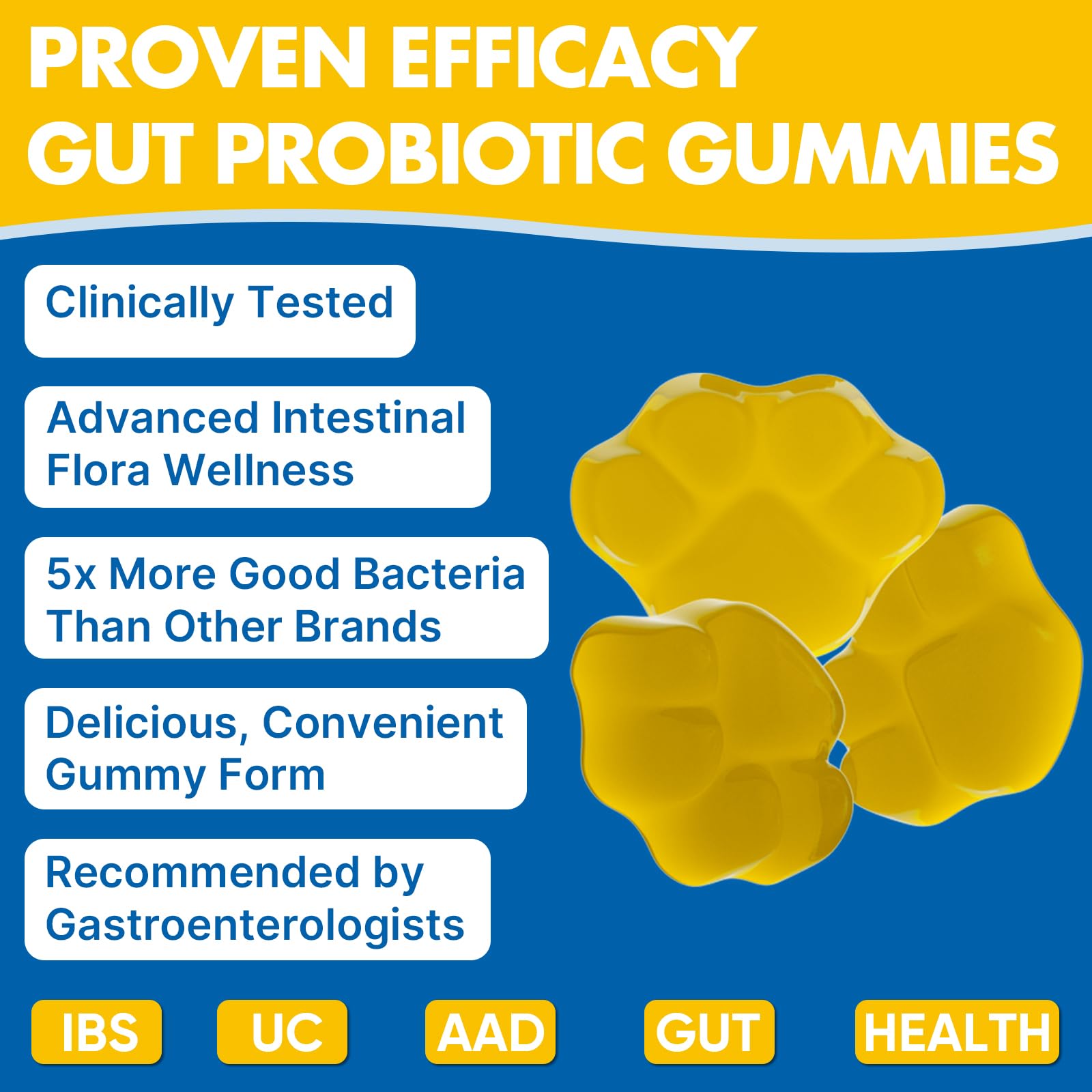 Gut Health & Probiotic Gummies, 112.5 Billion CFU, Sugar Free - 8 Strains + Prebiotics + Herbs - for Digestive, Immune, Diarrhea & Bloating - Gut Health for Women & Men, 60 Counts Probiotics Gummies VIOAFSLSE buy supplements canada