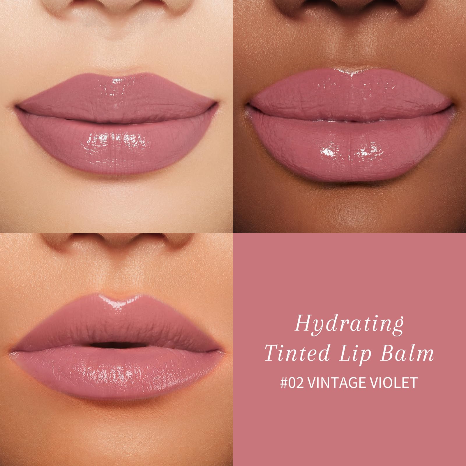 bayfree Tinted Lip Balm Plumper, Glossy, Pump Lips, Lightweight, Moisturize & Tint with Jojoba Seed Oil, Vegan Lipbalm Lip Care, Vintage Violet bayfree buy supplements canada