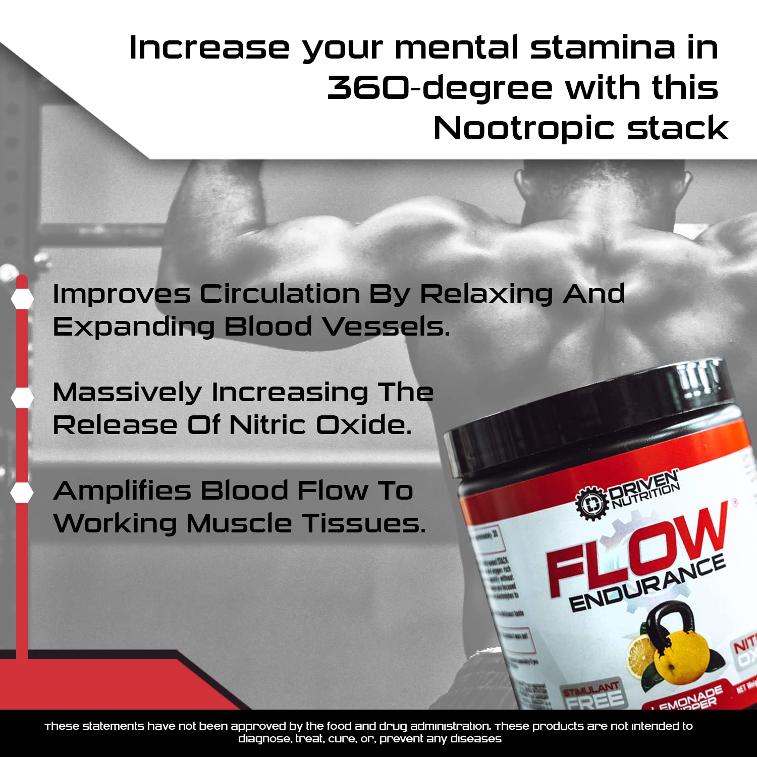 Driven Nutrition Flow - Cognitive Nitric Oxide Nootropic - Endurance & Energy - Increase Driven Nutrition buy supplements canada