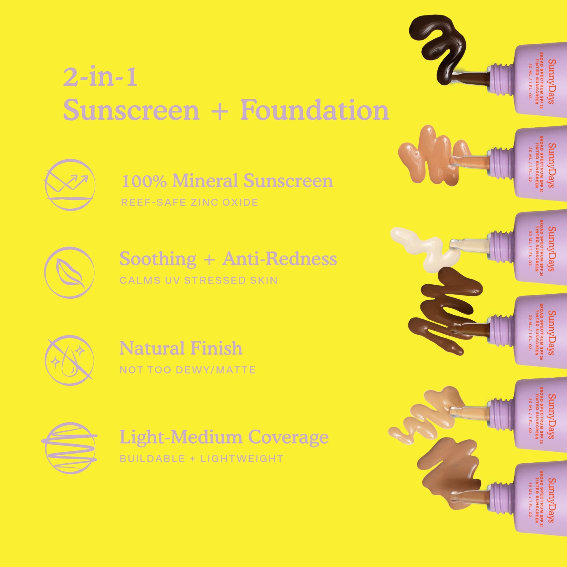 Tower 28 SunnyDays SPF 30 Tinted Moisturizer - 2-in-1 Buildable Coverage Foundation + Mineral Sunscreen for Face - Zinc Oxide, Aloe & Prickly Pear for Sensitive Skin - 15/Light Warm (1 oz) Tower 28 buy supplements canada