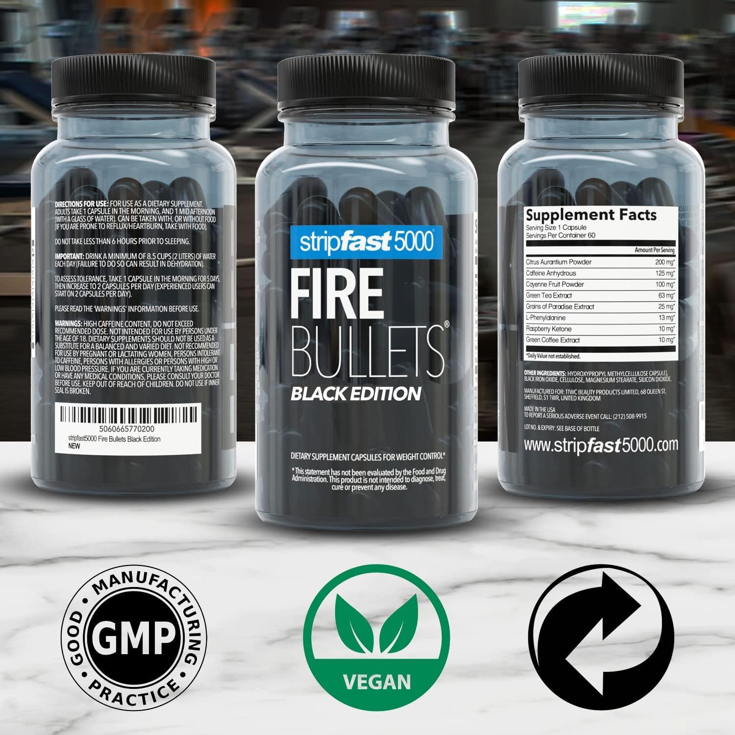 stripfast5000 Fire Bullets Max Strength Black Edition for Women and Men stripfast5000 buy supplements canada