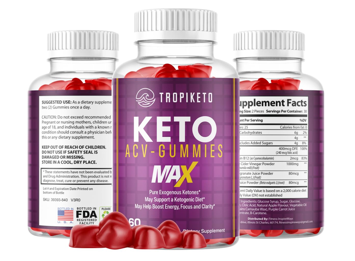 Fitness InspireWays TropiKeto Max Gummies - Tropi Keto ACV Max Gummies - Tropi Keto Fitness InspireWays buy supplements canada