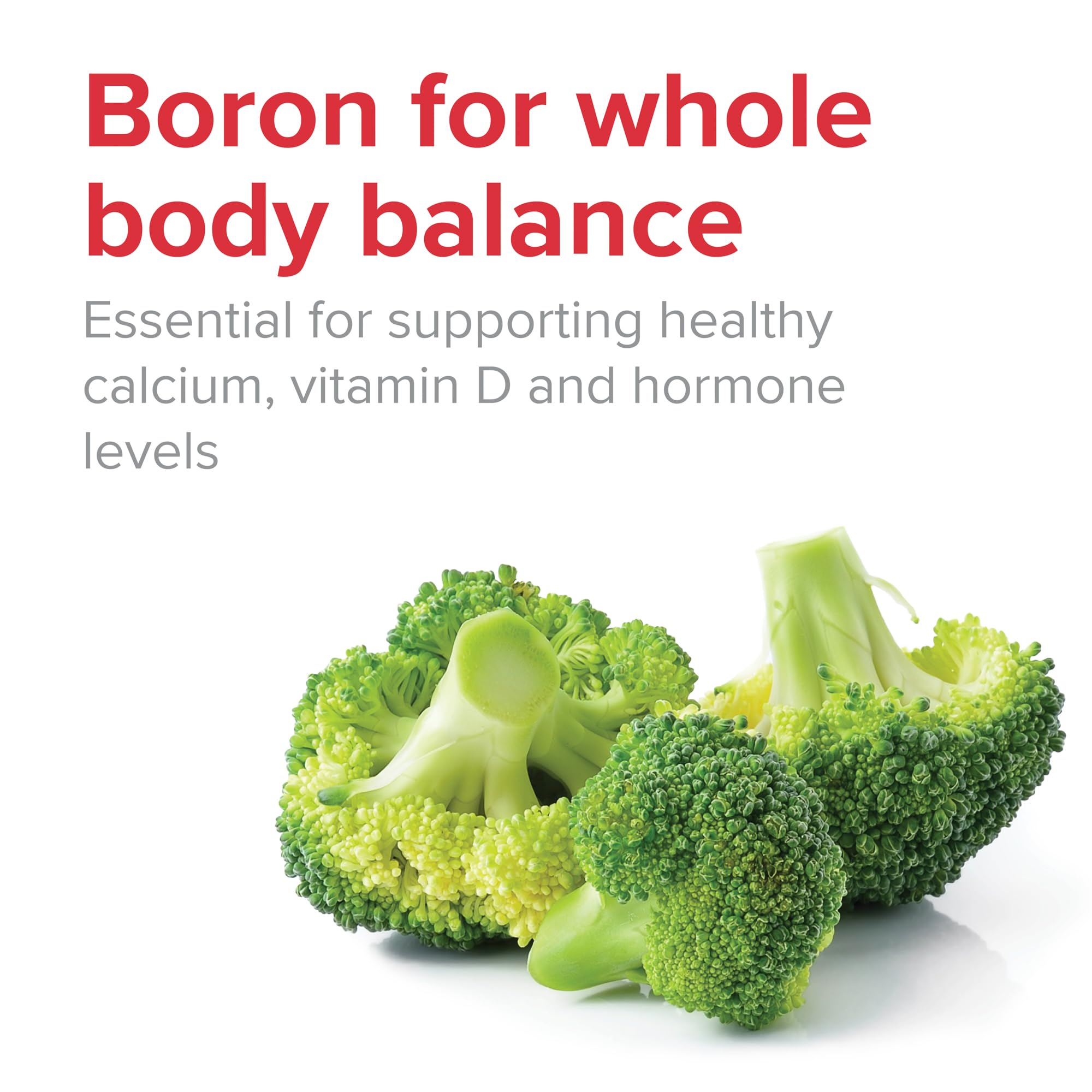 Vibrant Health - Super Natural Boron, Support for Healthy Joints, Hormone Levels, and Connective Tissue with Calcium Fructoborate and Broccoli Powder, Gluten Free, Vegetarian, Non-GMO, 60 Count Vibrant Health buy supplements canada