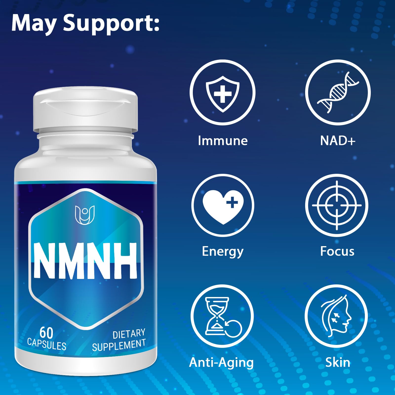 NMNH (Dihydronicotinamide Mononucleotide), NAD Supplement to Boost NAD+ Levels as We Age (May Be More Effective Than Nicotinamide Riboside), NMNH Supplement for Anti-Aging, 60 Capsules (60 Servings) Ucessuyy buy supplements canada