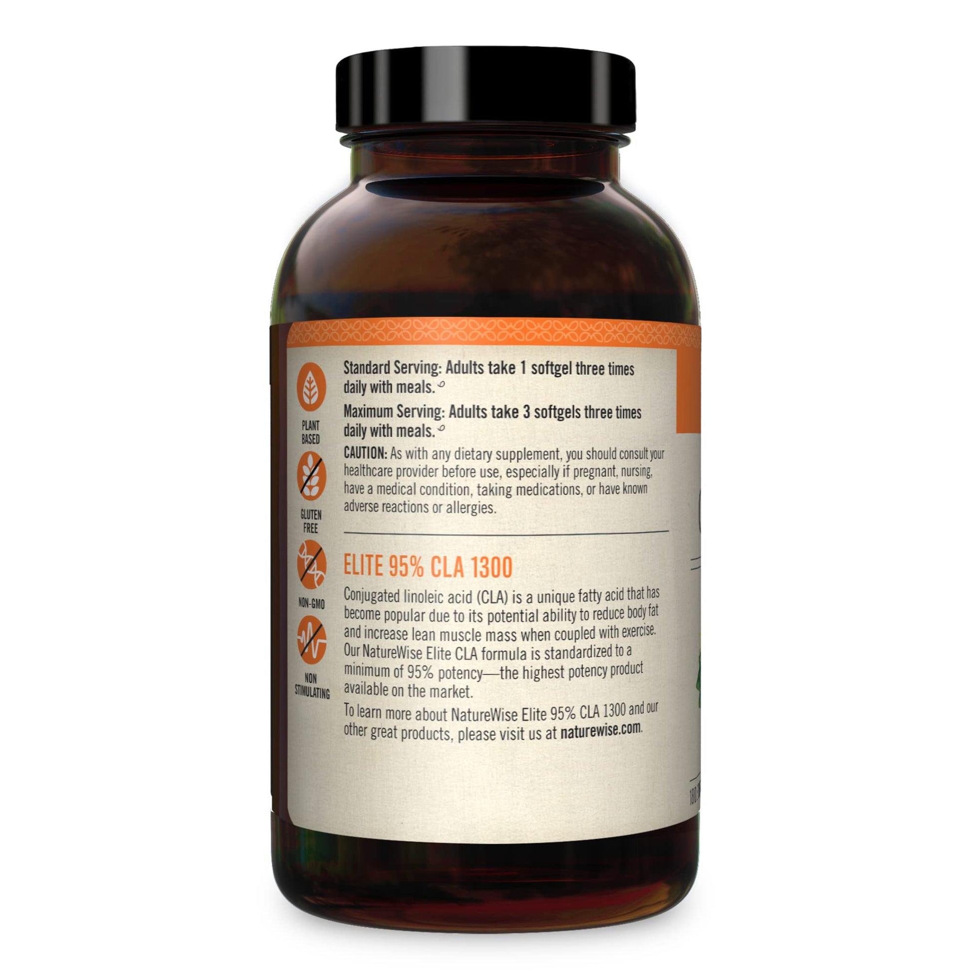 NatureWise Elite CLA 1300 Maximum Potency, 95% CLA Safflower Oil Workout Supplement NatureWise buy supplements canada