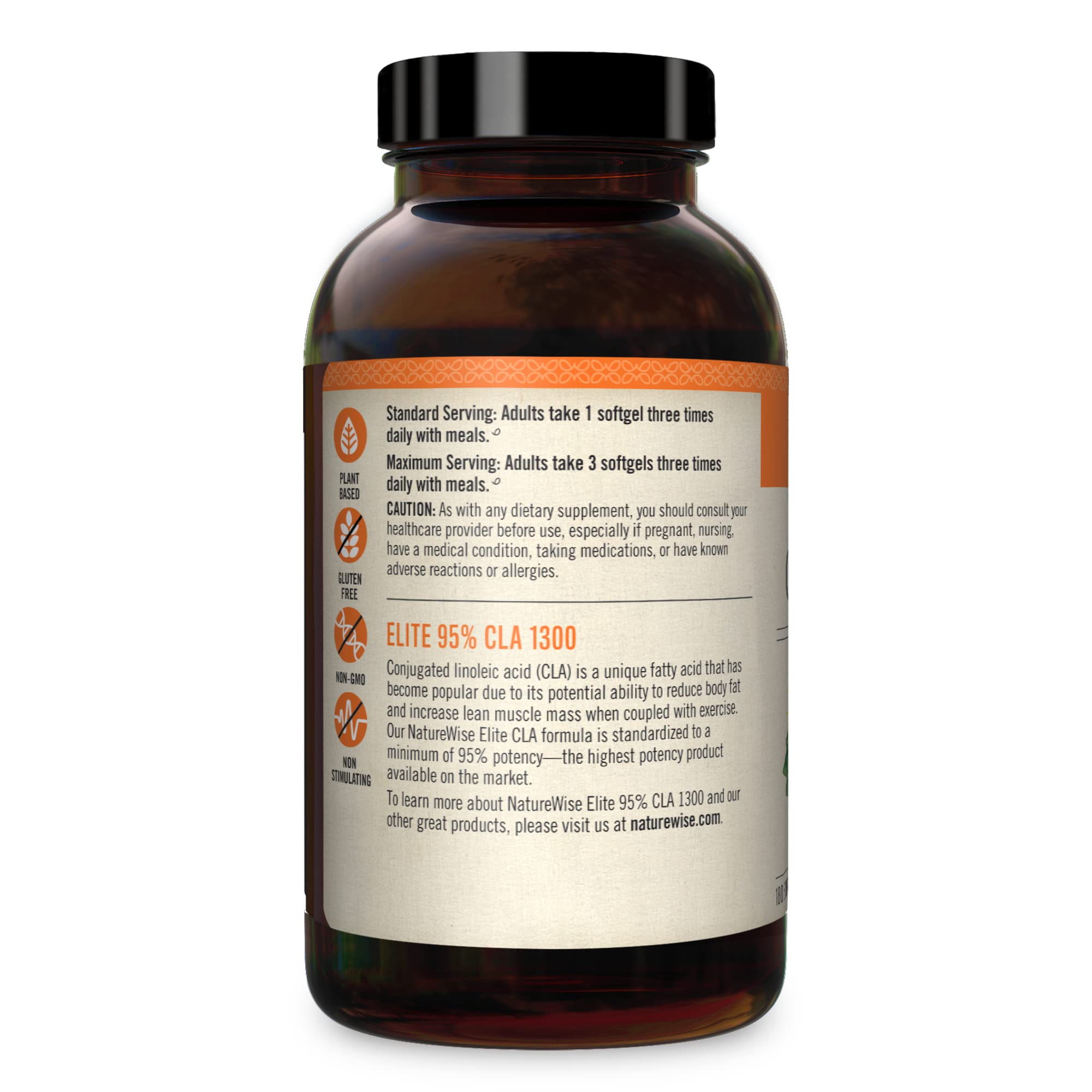 NatureWise Elite CLA 1300 Maximum Potency, 95% CLA Safflower Oil Workout Supplement NatureWise buy supplements canada