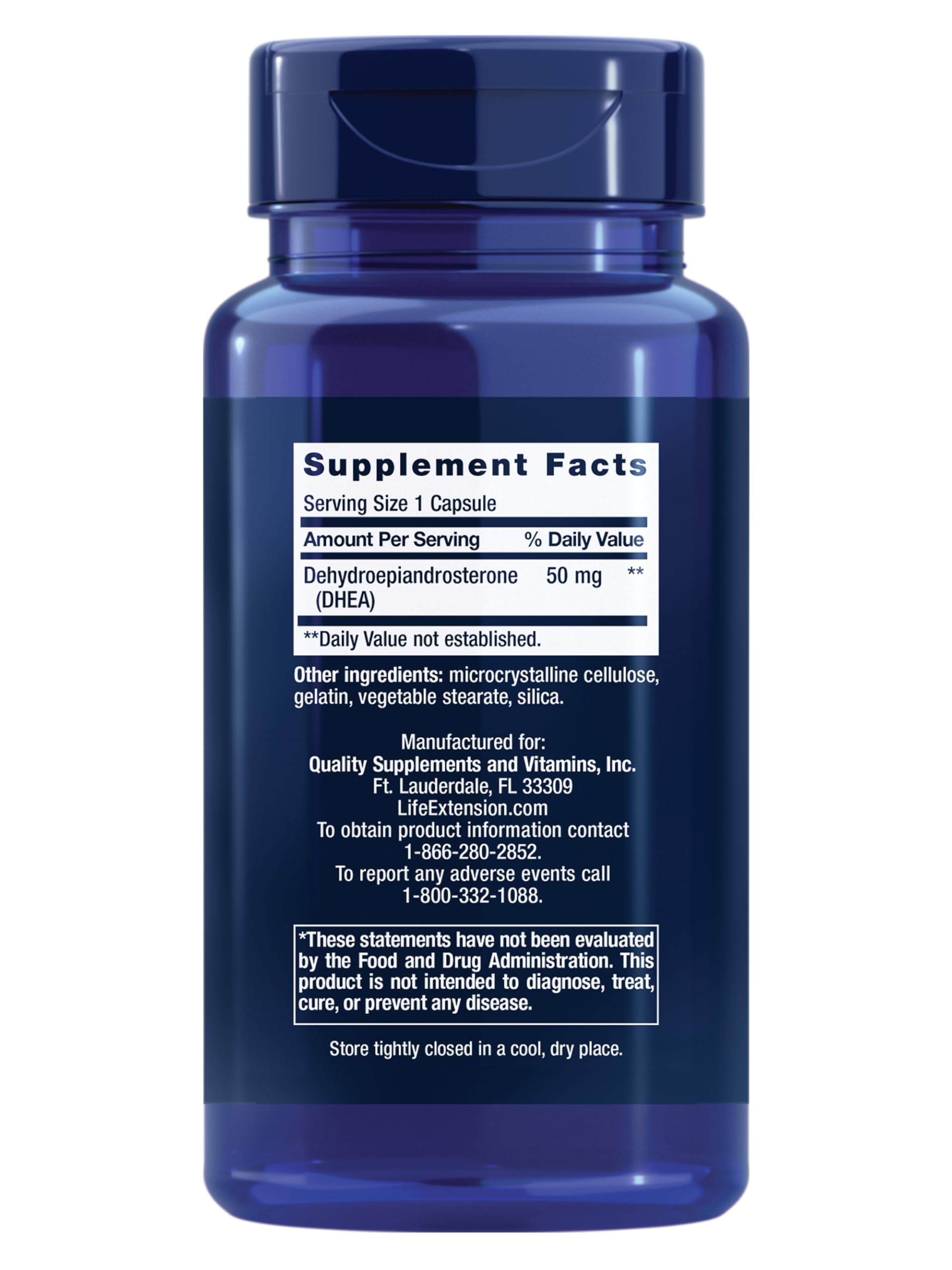 Life Extension DHEA 50 mg – Hormone Balance Supplement, Memory, Muscle Mass and Bone Density Support, Healthy Sex Drive, Gluten-Free, Non-GMO, 60 Capsules Life Extension buy supplements canada