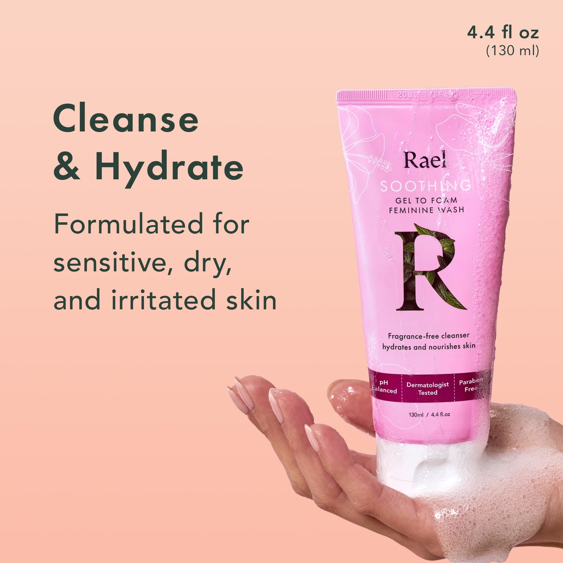 Rael Feminine Wash, Soothing Gel to Foam Wash - pH Balance Feminine Wash for Women, Intimate Wash Rael buy supplements canada
