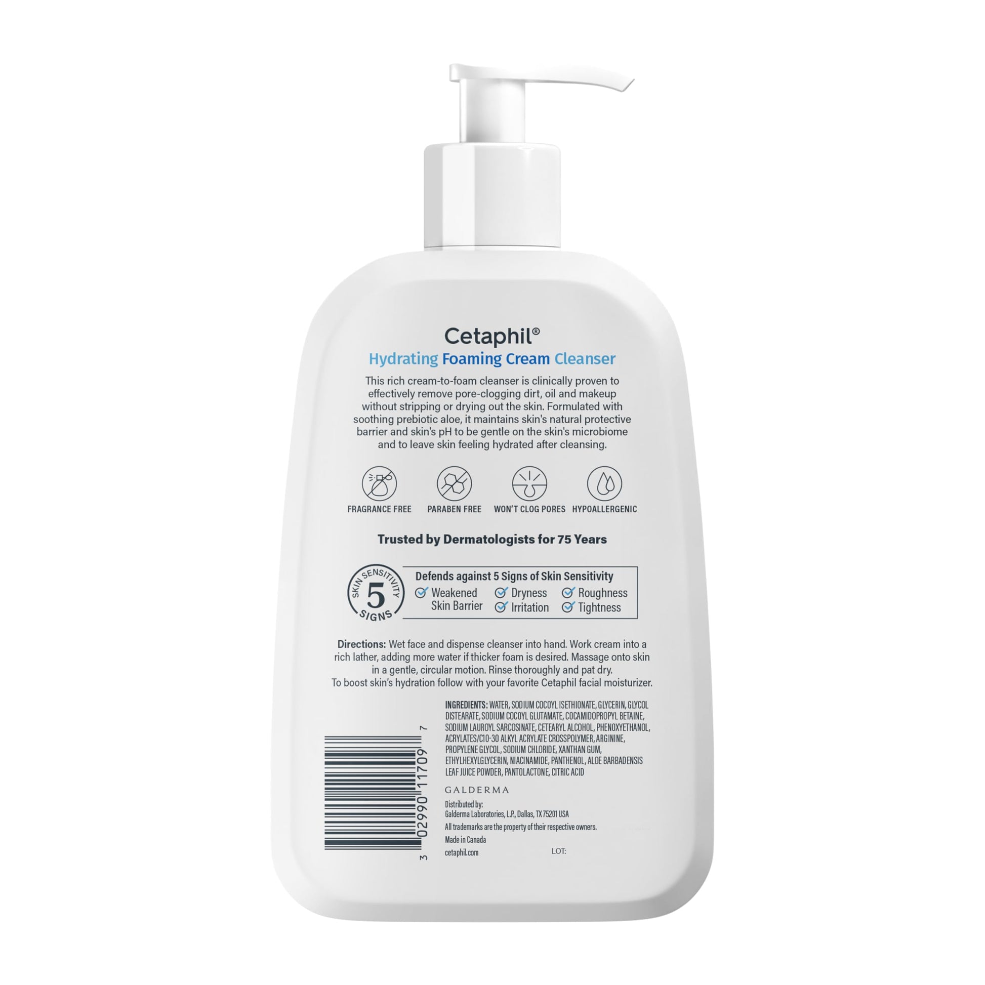 Cetaphil Cream to Foam Face Wash, Hydrating Foaming Cream Cleanser, 16 oz, For Normal to Dry, Sensitive Skin Cetaphil buy supplements canada