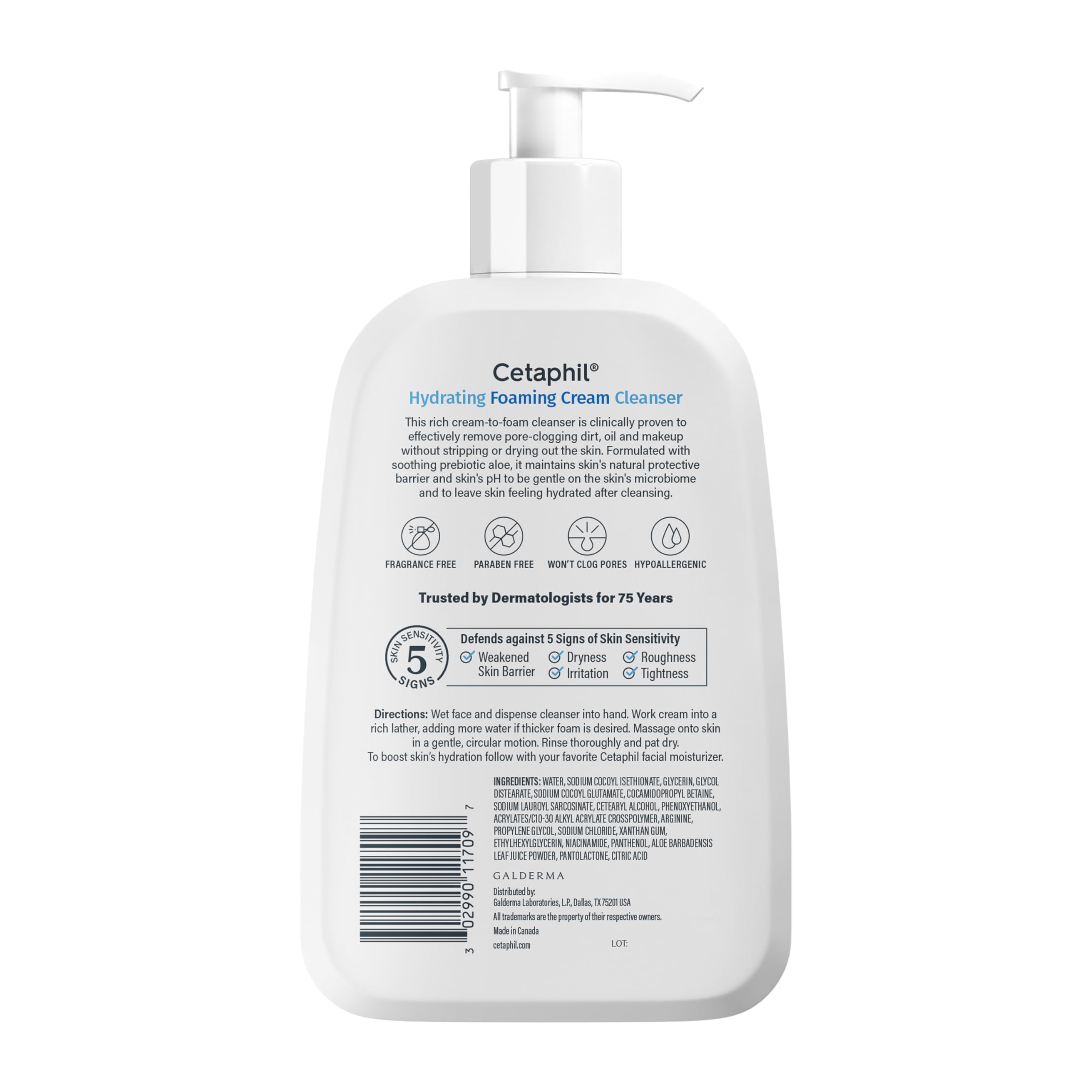 Cetaphil Cream to Foam Face Wash, Hydrating Foaming Cream Cleanser, 16 oz, For Normal to Dry, Sensitive Skin Cetaphil buy supplements canada