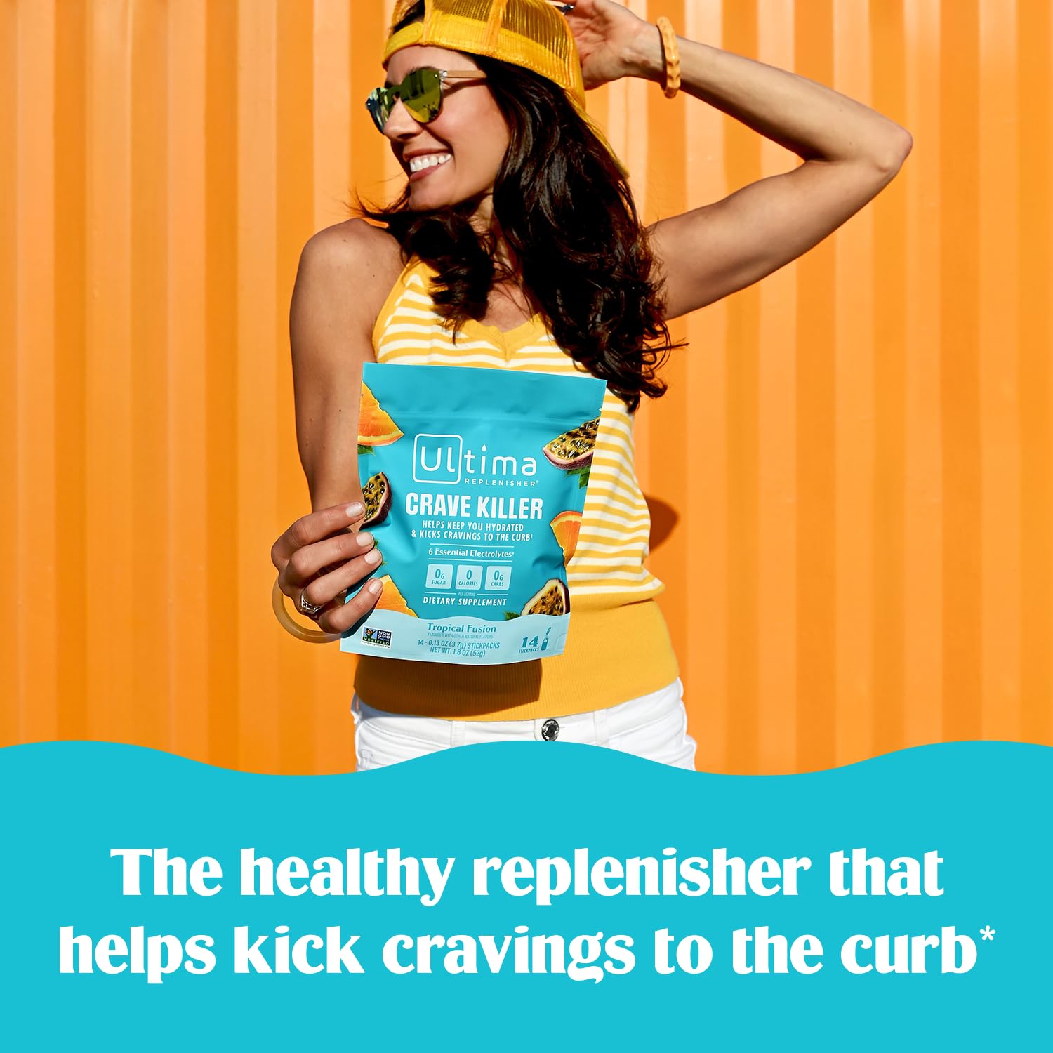 Ultima Replenisher Crave Killer Supplement and Electrolytes Powder – Tropical Fusion, 14 Stickpacks – Hydration Packets that Kick Cravings to The Curb Ultima Replenisher buy supplements canada