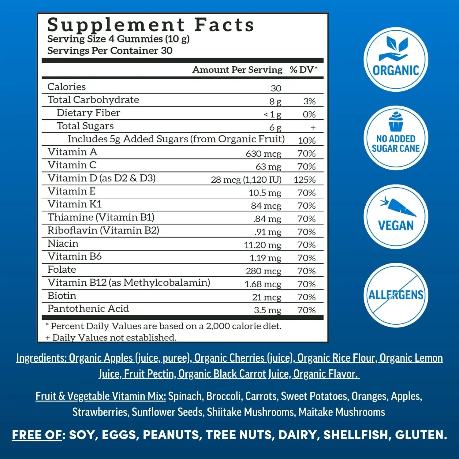 Llama Naturals Multivitamin for Men, Vegan, Organic Gummies with Vitamin D, C and K, Men's Real Fruit Gummy Vitamins Llama Naturals buy supplements canada