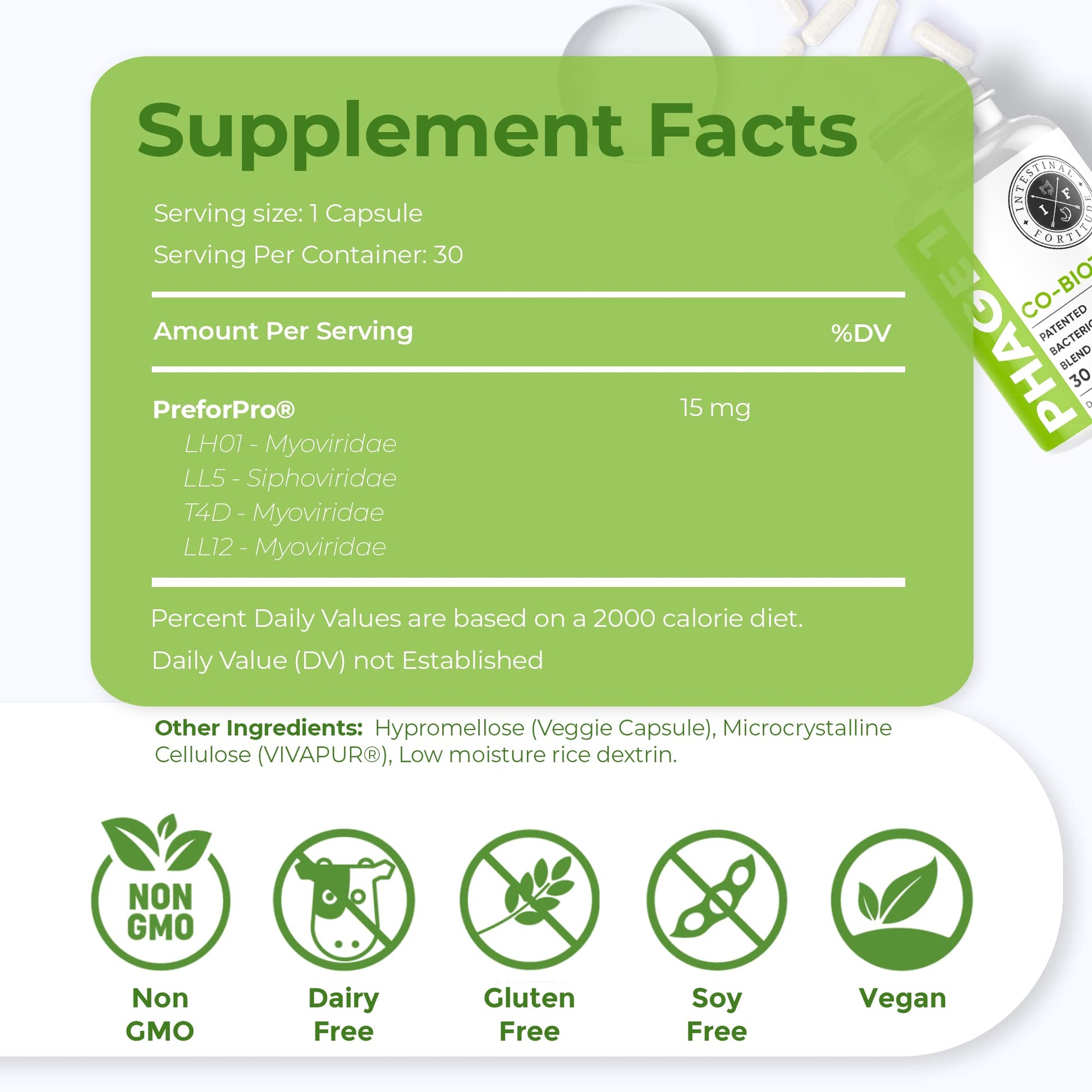 Intestinal Fortitude Phage 1 - Ultimate Gut Health Supplement, Total Restore Intestinal Defense, Patented Bacteriophage Blend for Gut Support, Digestive & Immune System Health, Destroy Bad Bacteria Intestinal Fortitude buy supplements canada