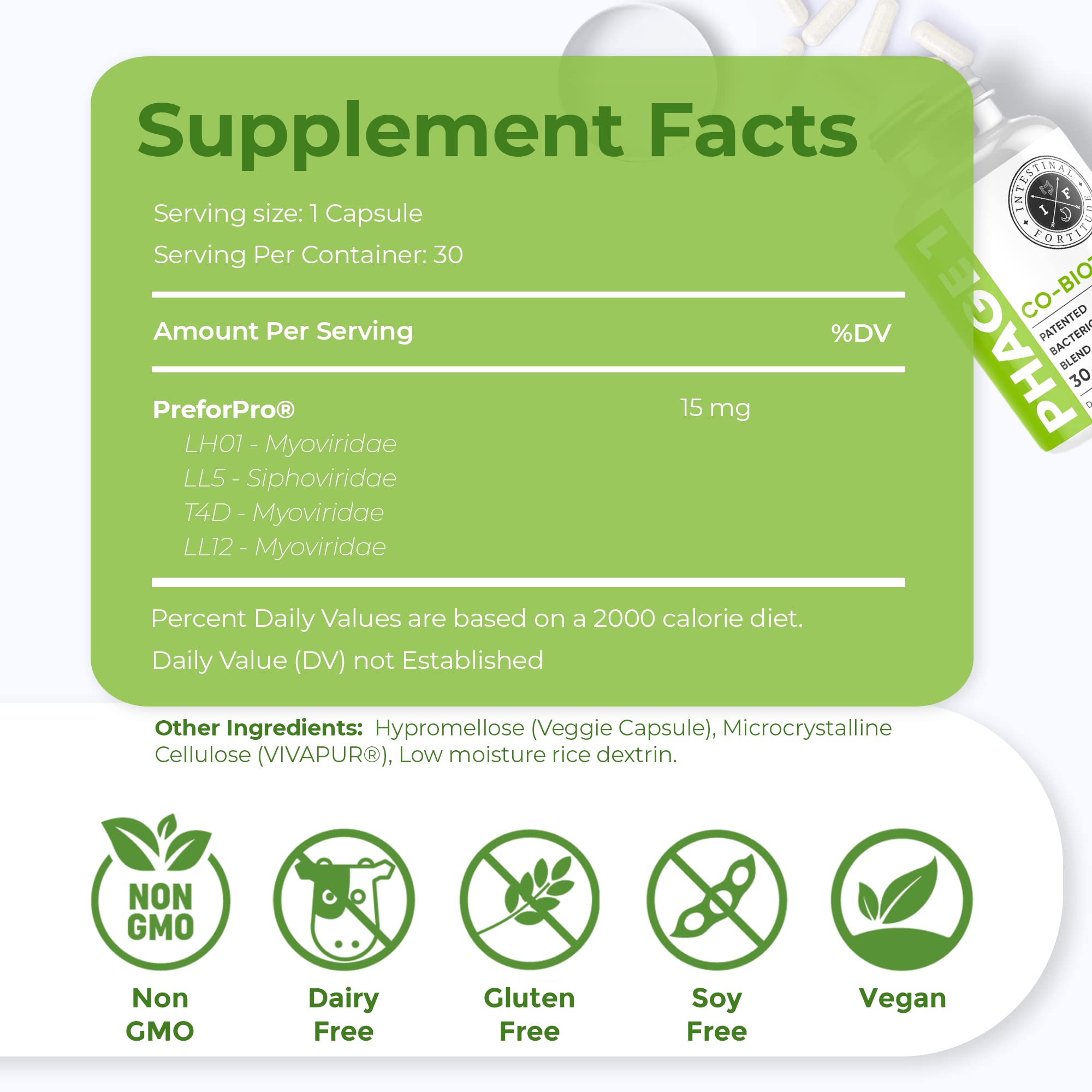 Intestinal Fortitude Phage 1 - Ultimate Gut Health Supplement, Total Restore Intestinal Defense, Patented Bacteriophage Blend for Gut Support, Digestive & Immune System Health, Destroy Bad Bacteria Intestinal Fortitude buy supplements canada