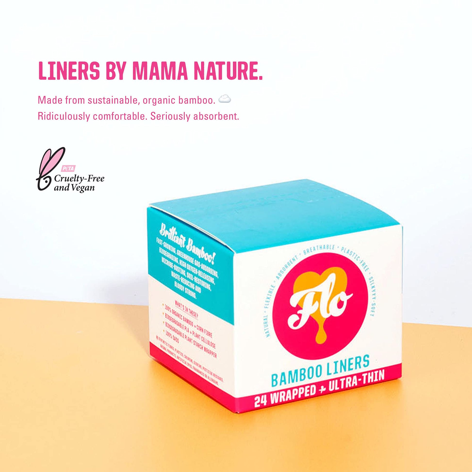 FLO - Organic Bamboo Daily Panty Liners, Plant-Based Cotton, Biodegradable FLO buy supplements canada