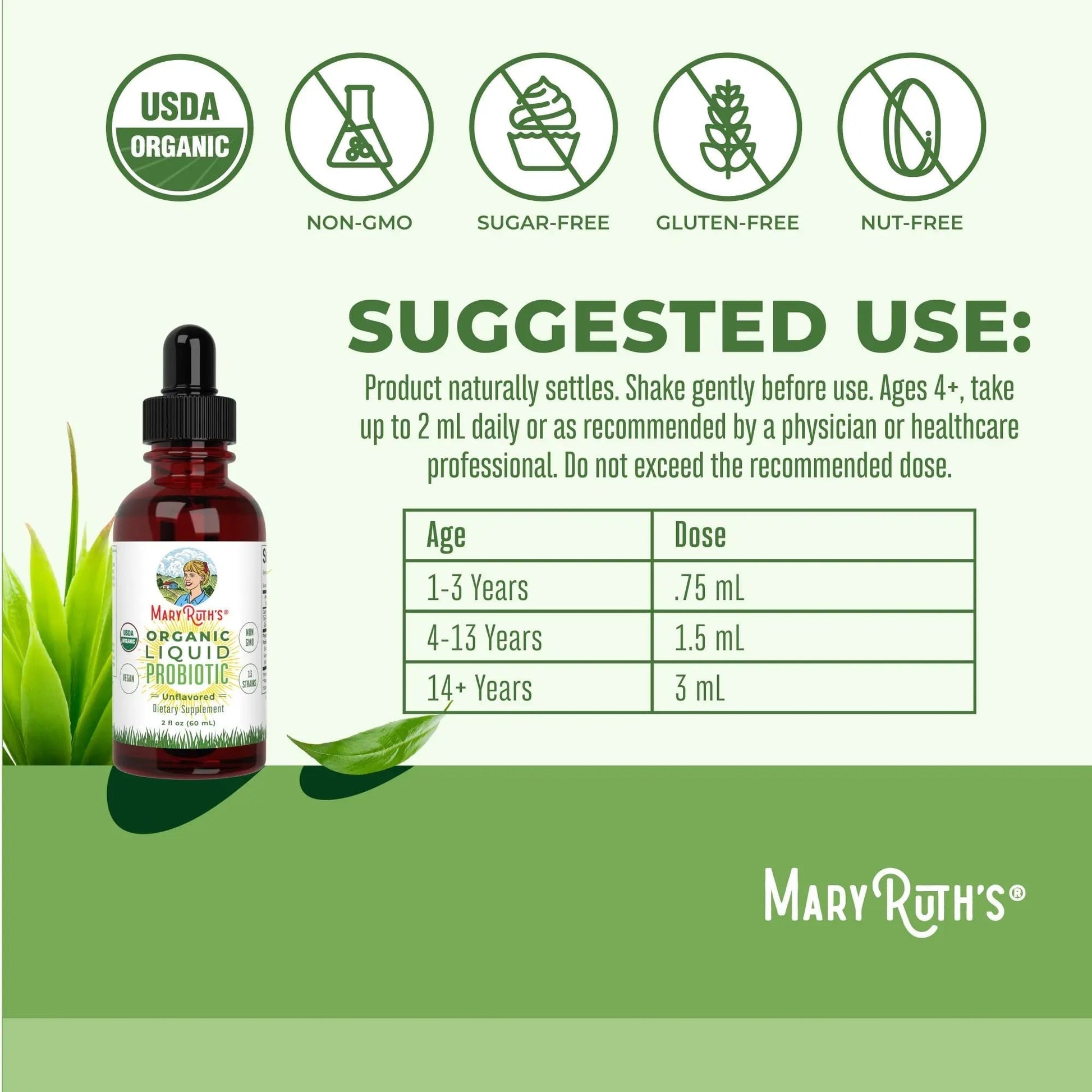 MaryRuth's Morning Multivitamin +Hair Growth (Peach Mango, 15oz), Nighttime Multimineral (Coconut, 15oz) & Probiotic Drops (2oz) | MARYRUTH'S buy supplements canada