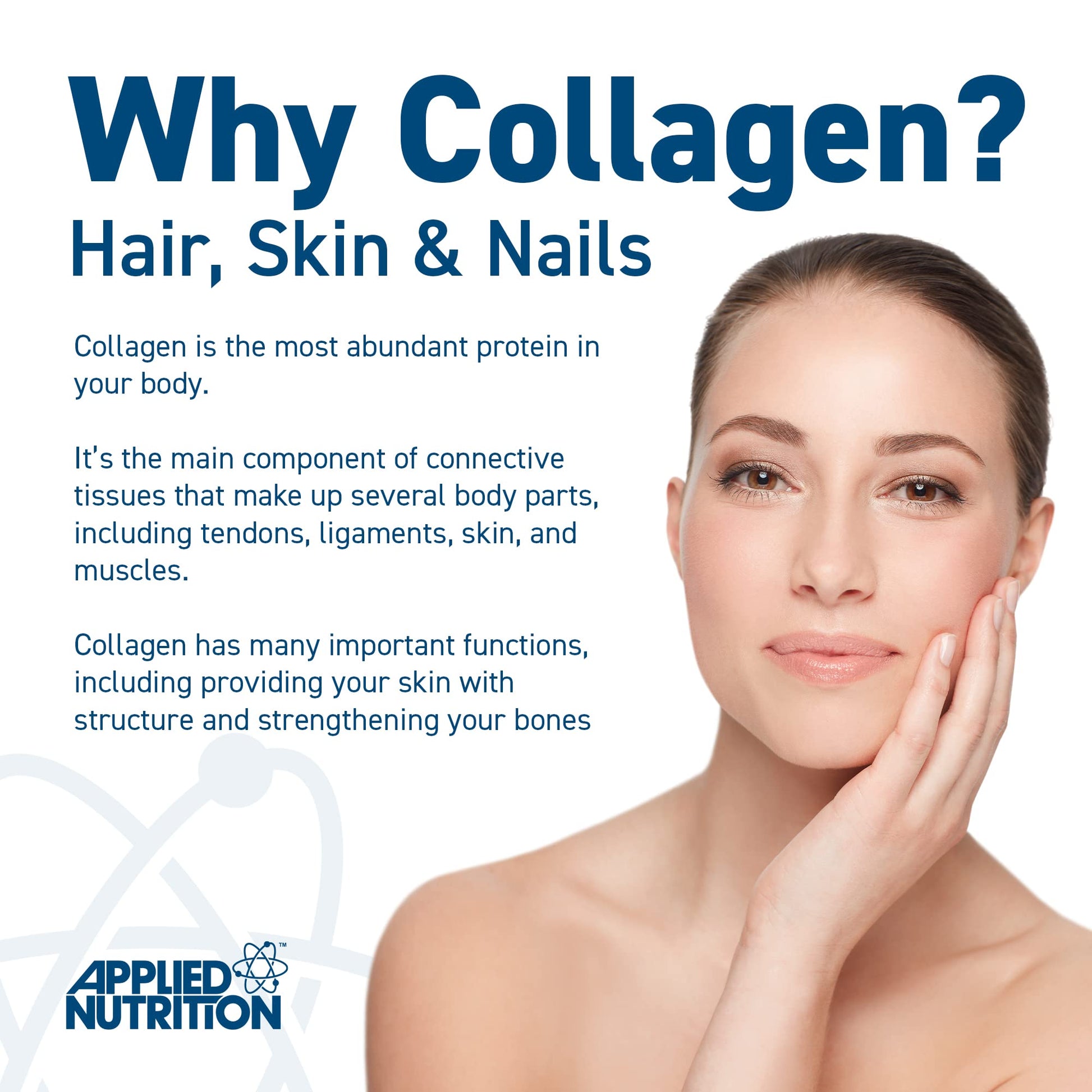 Applied Nutrition Marine Collagen Powder - Hydrolysed Collagen Protein, Healthy Skin, Hair, Nails Applied Nutrition buy supplements canada