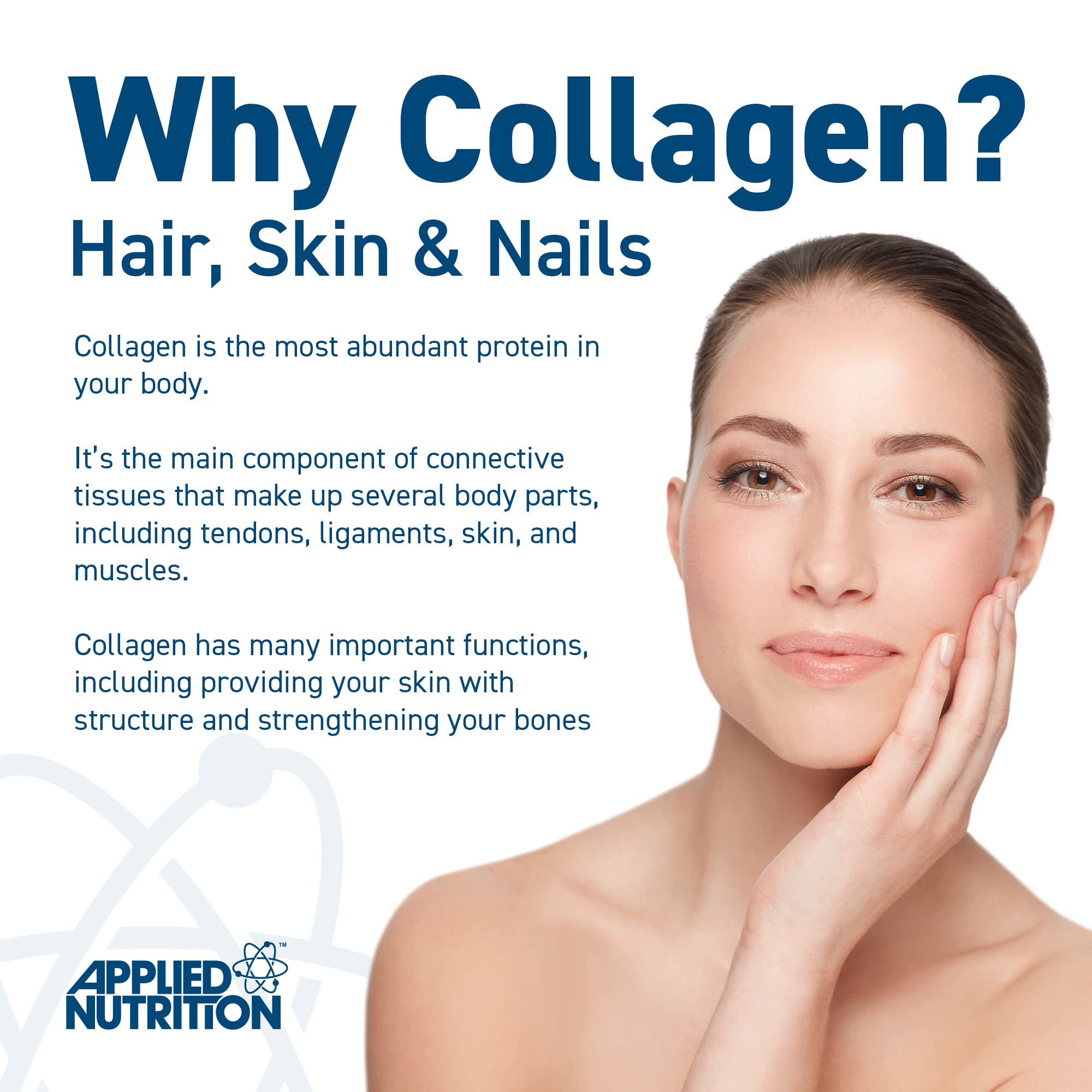 Applied Nutrition Marine Collagen Powder - Hydrolysed Collagen Protein, Healthy Skin, Hair, Nails Applied Nutrition buy supplements canada
