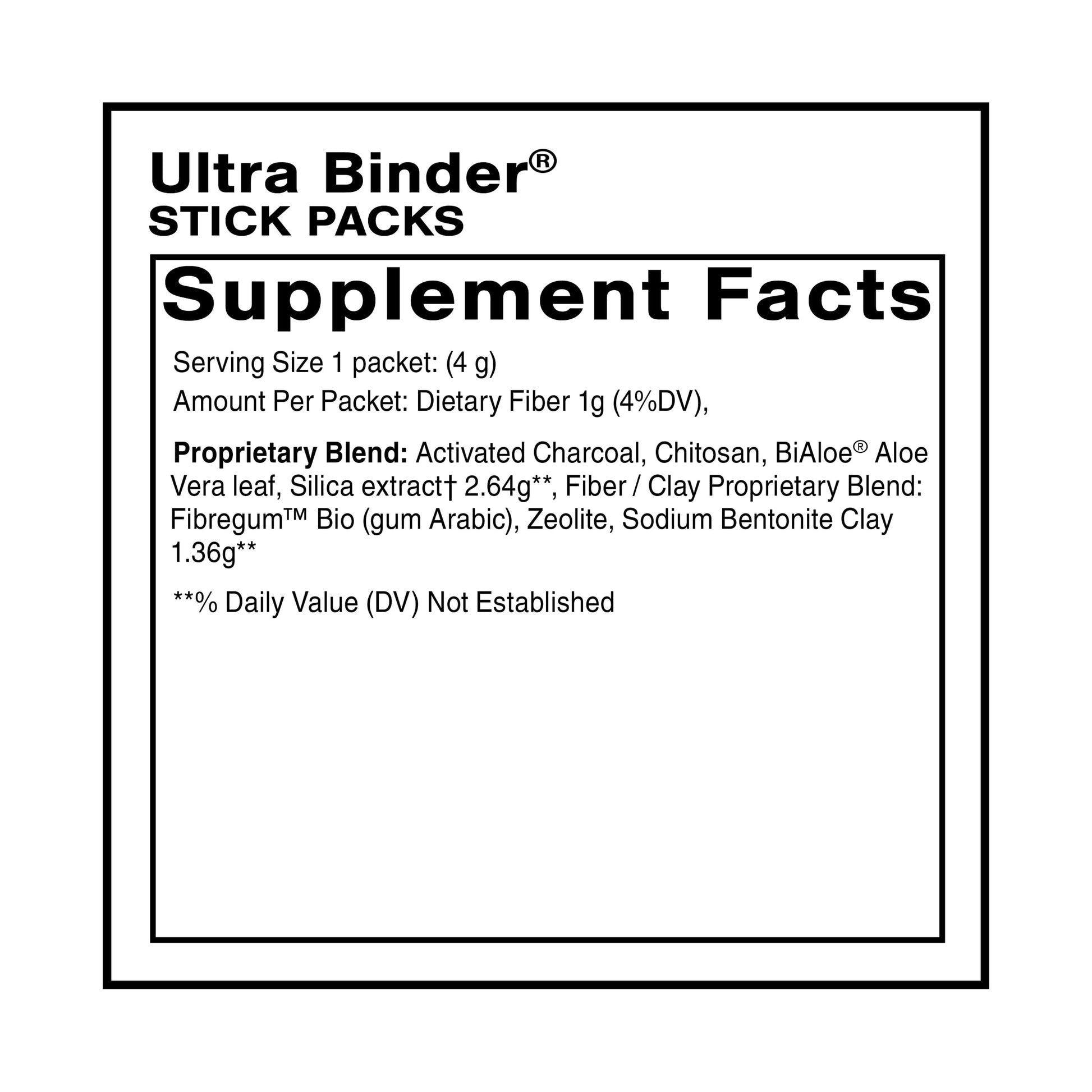 Quicksilver Scientific Ultra Binder Stick Packets - Multi Binder with Bentonite Clay Powder, Zeolite Detox & Charcoal - Supplement for Gut Support & The Body's Toxin Removal Process (20 Sticks) Quicksilver Scientific buy supplements canada