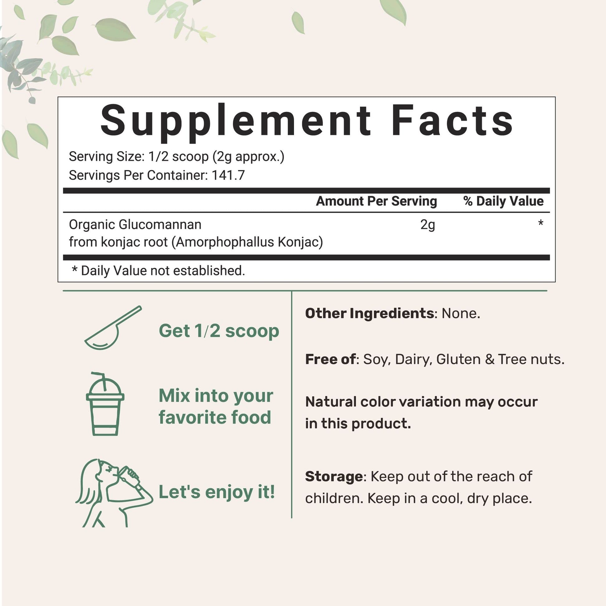 Organic Glucomannan Konjac Root Powder (Konjac Gel Powder), 10 Ounce, Soluble Fiber & Prebiotics Micro Ingredients buy supplements canada