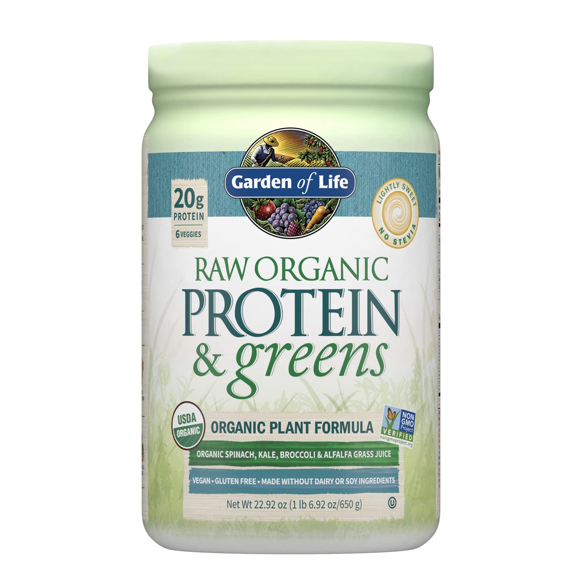 Garden of Life Raw Organic Protein & Greens Lightly Sweet, Vegan Protein Powder Garden of Life buy supplements canada