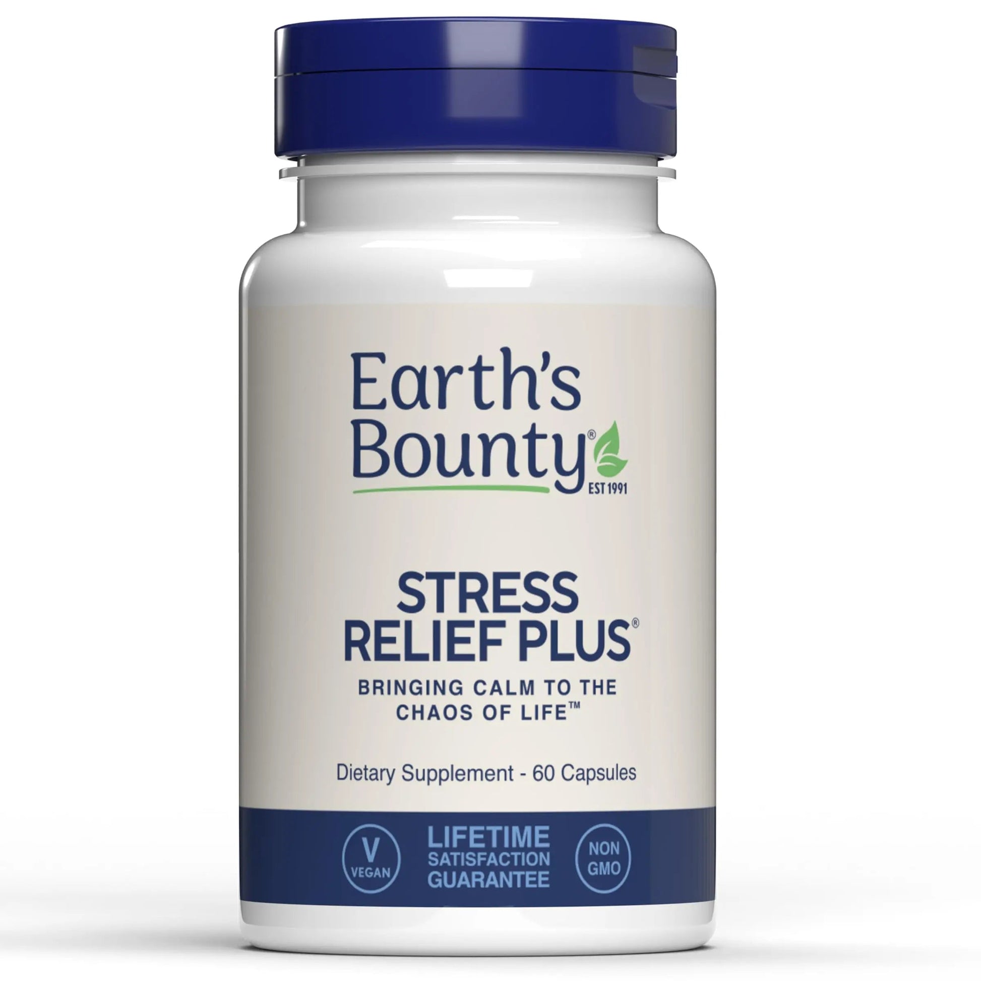 Earth's Bounty - Stress Relief Plus - 60 Vegetarian Capsules - All Natural Formula - Stress Support & Mood Enhancing Supplement Earth's Bounty buy supplements canada