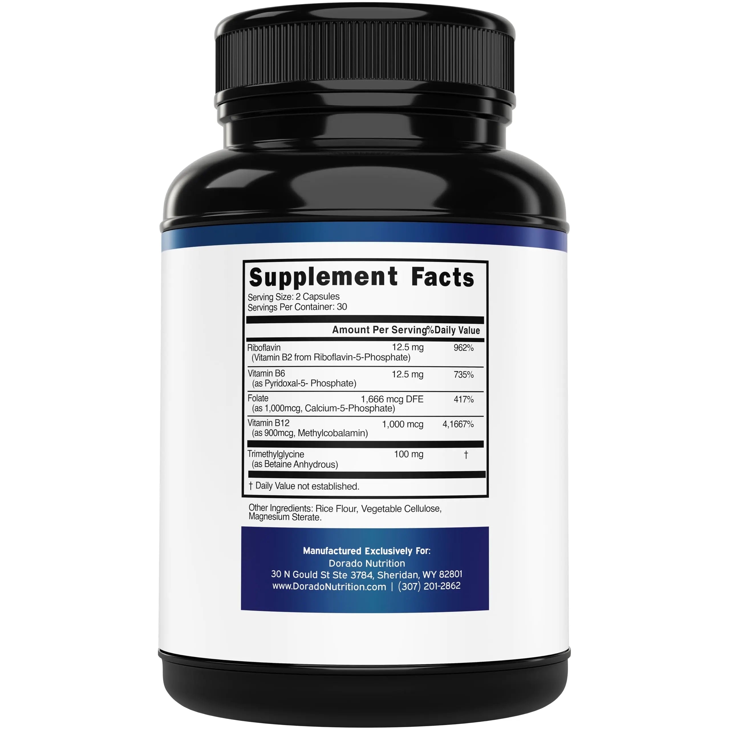 Methylated Multivitamin (Methylated and Activated Vitamins Only - Methylated B Complex with Trimethylglycine (TMG) and Methylfolate) DORADO NUTRITION buy supplements canada