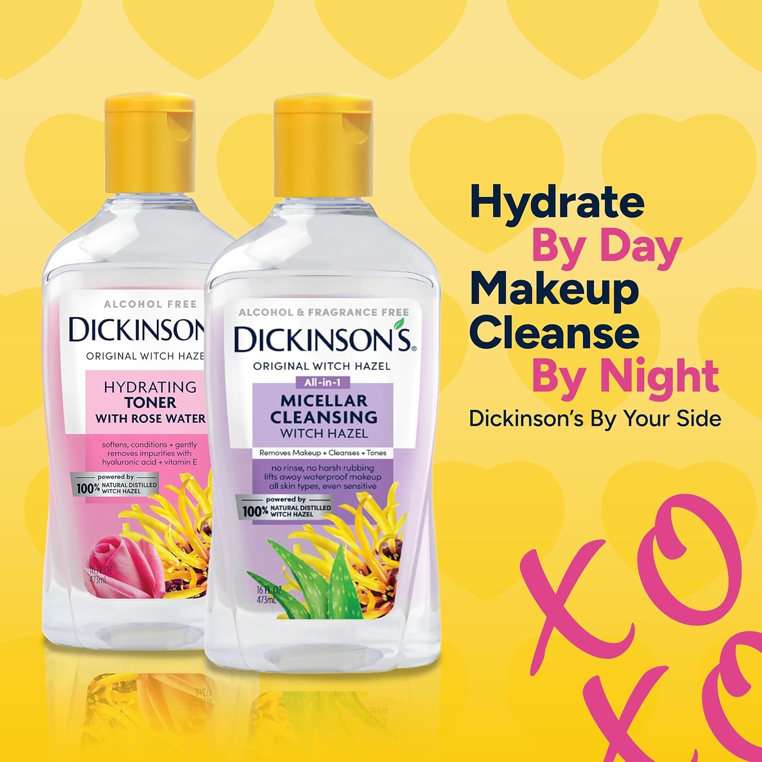 Dickinson's Enhanced Witch Hazel Hydrating Toner with Rosewater, Alcohol Free, 98% Natural Formula, 16 Fl Oz (Pack of 1) Dickinson's buy supplements canada