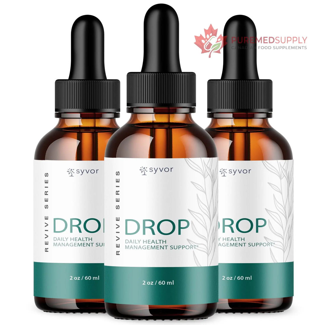 (3 Pack) Drop The Pounds Drops, Official Drop The Pounds Liquid Drops with All Natural Ingredients, Advanced Health Optimizer & Wellness Support with Premium Vitamins for Women & Men (90 Servings) Syvor buy supplements canada