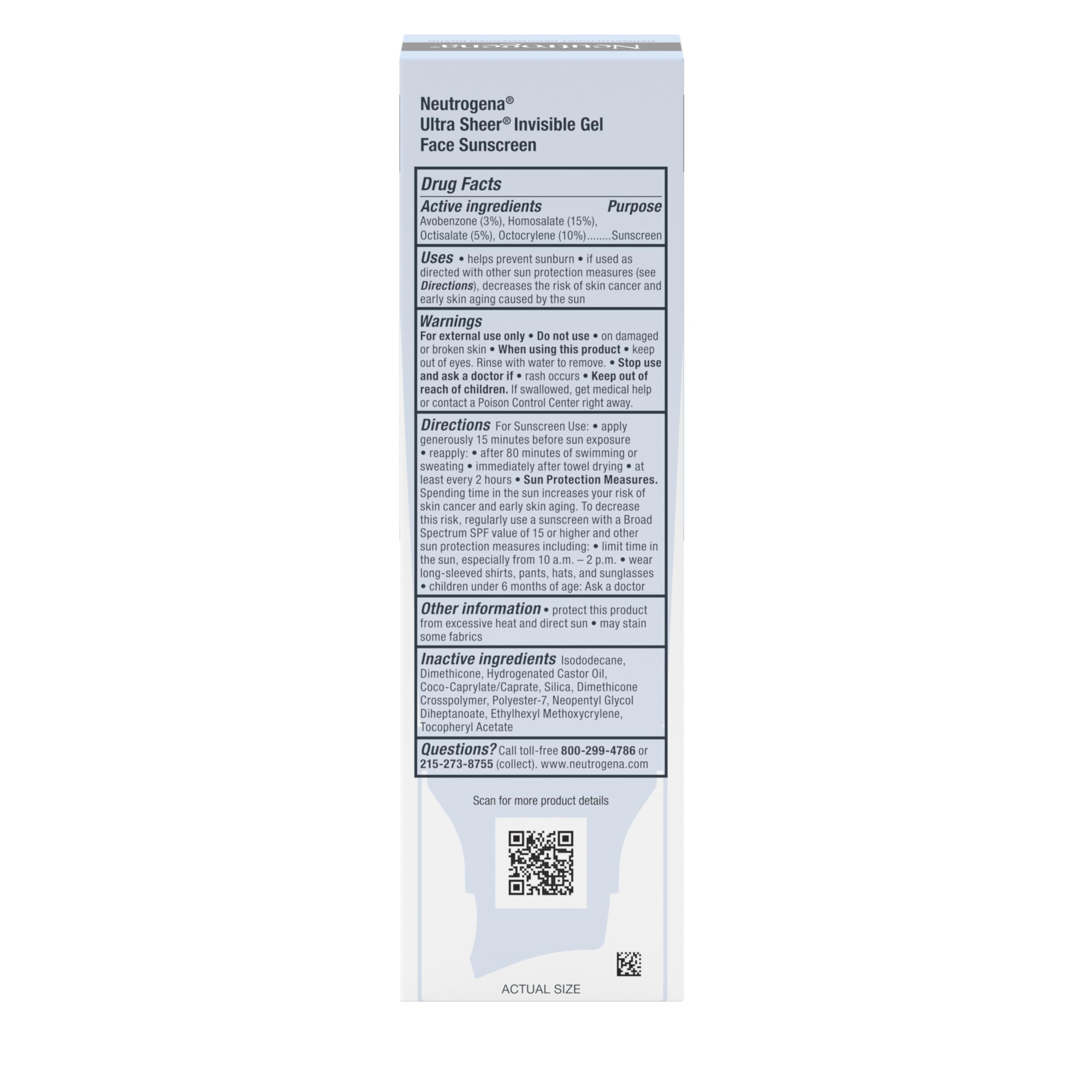 Neutrogena Ultra Sheer Invisible Gel Face Sunscreen SPF 40, Facial Sunscreen & Moisturizer Neutrogena buy supplements canada