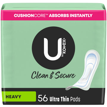 U by Kotex Clean & Secure Ultra Thin Pads, Heavy Absorbency, 56 Count (Packaging May Vary) U by Kotex buy supplements canada