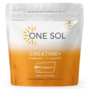 One Sol Creatine for Women, All Natural Women’s Creatine Powder w Creapure & Leucine, Increase Lean Muscle Mass, Reduce Recovery Time, Promotes Brain & Bone Health (Unflavored, 60 Servings) One Sol buy supplements canada