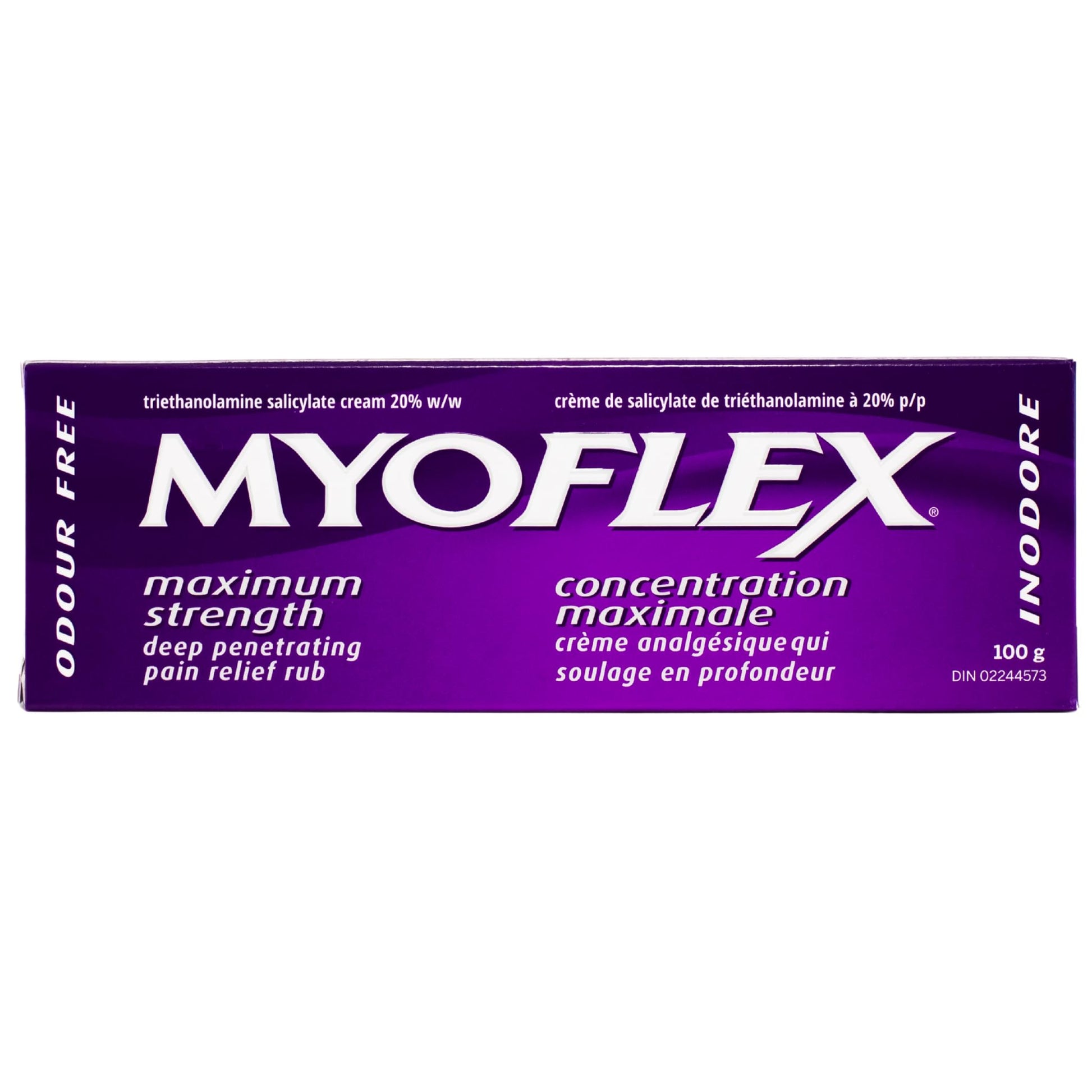 Myoflex Pain Relief Rub | Odourless | Provides Deep Penetrating Relief of Muscle Soreness & Joint Pain | Menthol Free | Stain Free | Non-Greasy | Great for Ages 2+ | 100 Grams (Maximum Strength) Myoflex buy supplements canada