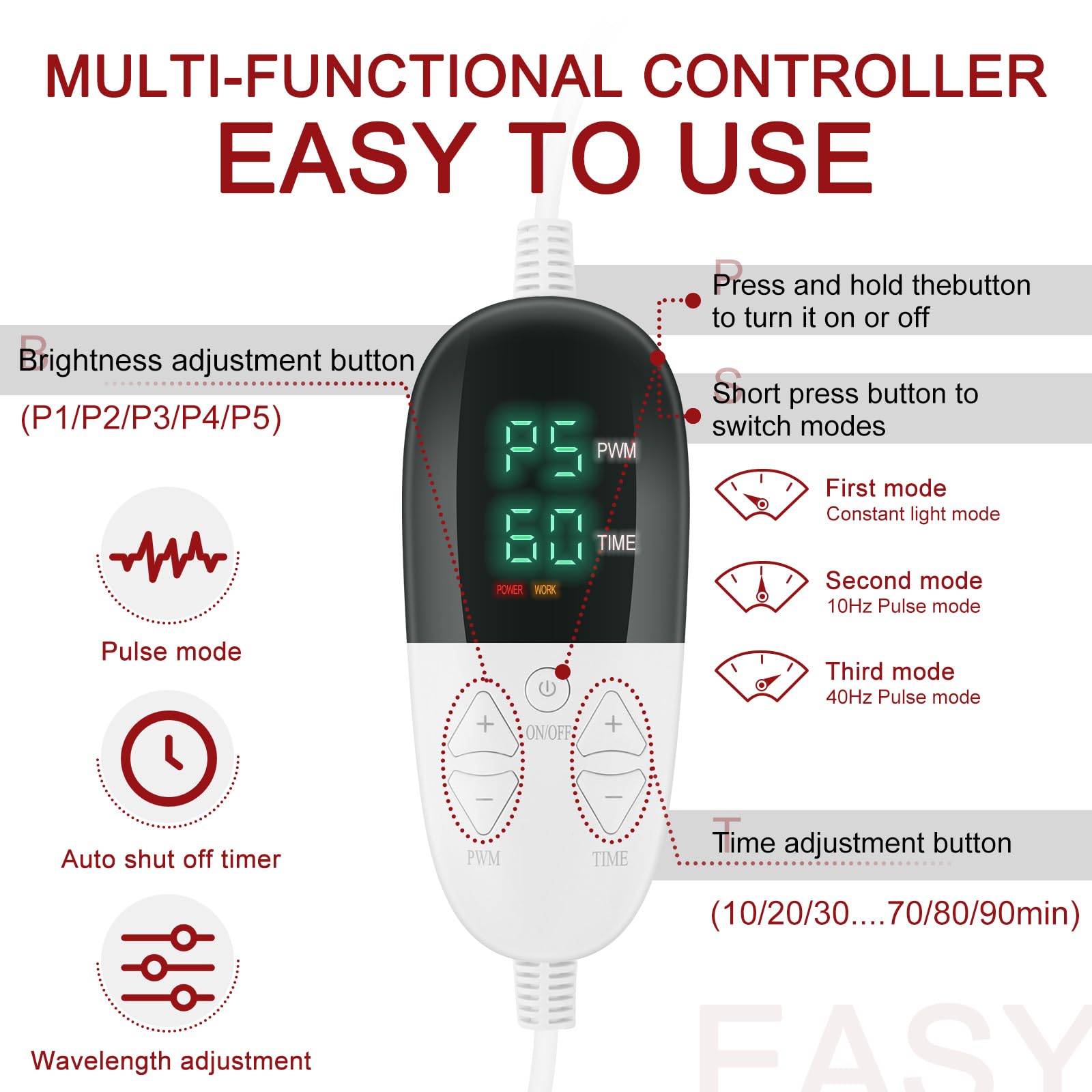 Red Light Therapy Pad 38 * 23.6 in - Red Light Therapy Body, 400 LEDs Using 660nm Red Light Rutollmit buy supplements canada