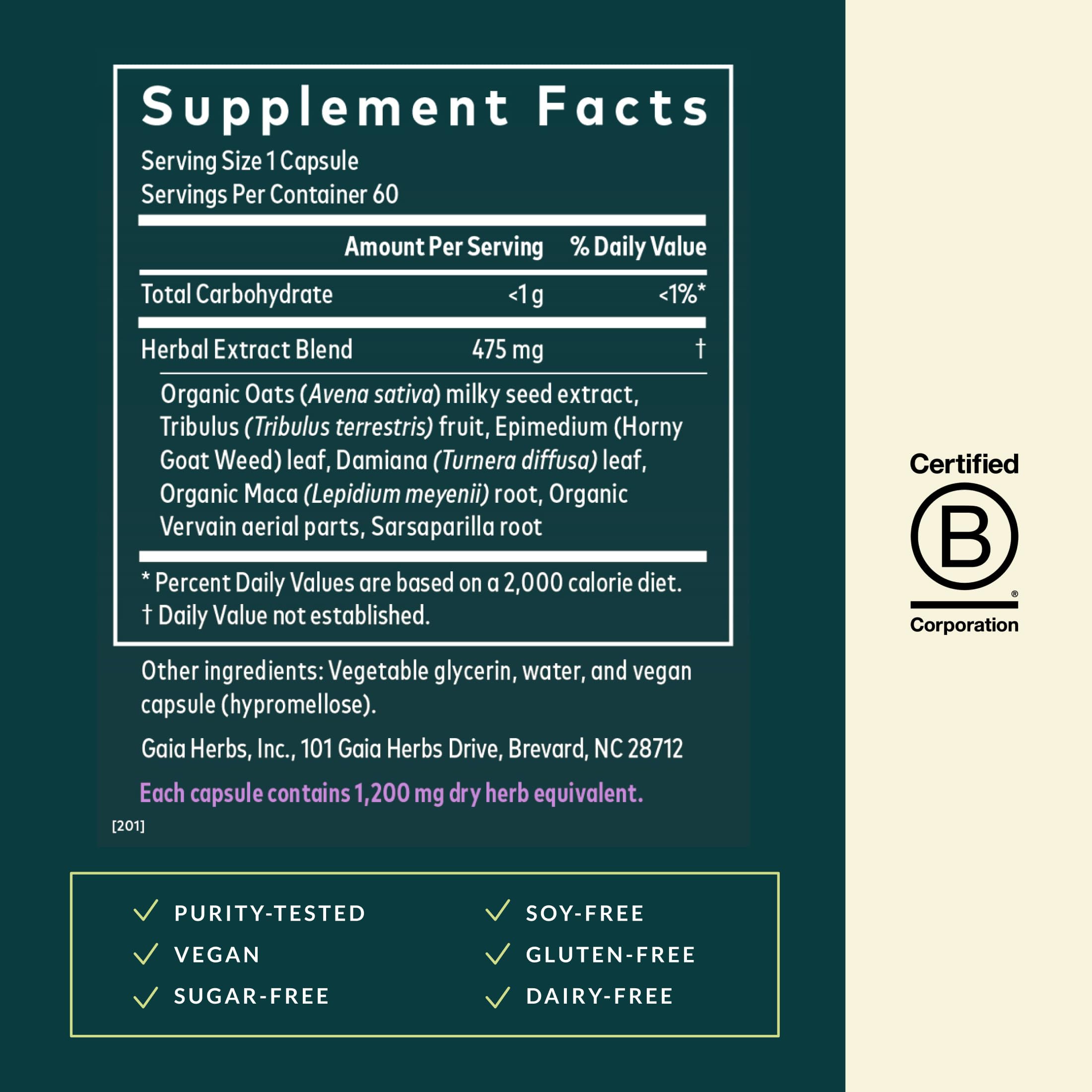 Gaia Herbs Womens Libido - Supports Energy to Maintain Healthy Libido* - with Tribulus & Horny Goat Weed - 60 Vegan Liquid Phyto-Caps (60 Servings) Gaia Herbs buy supplements canada