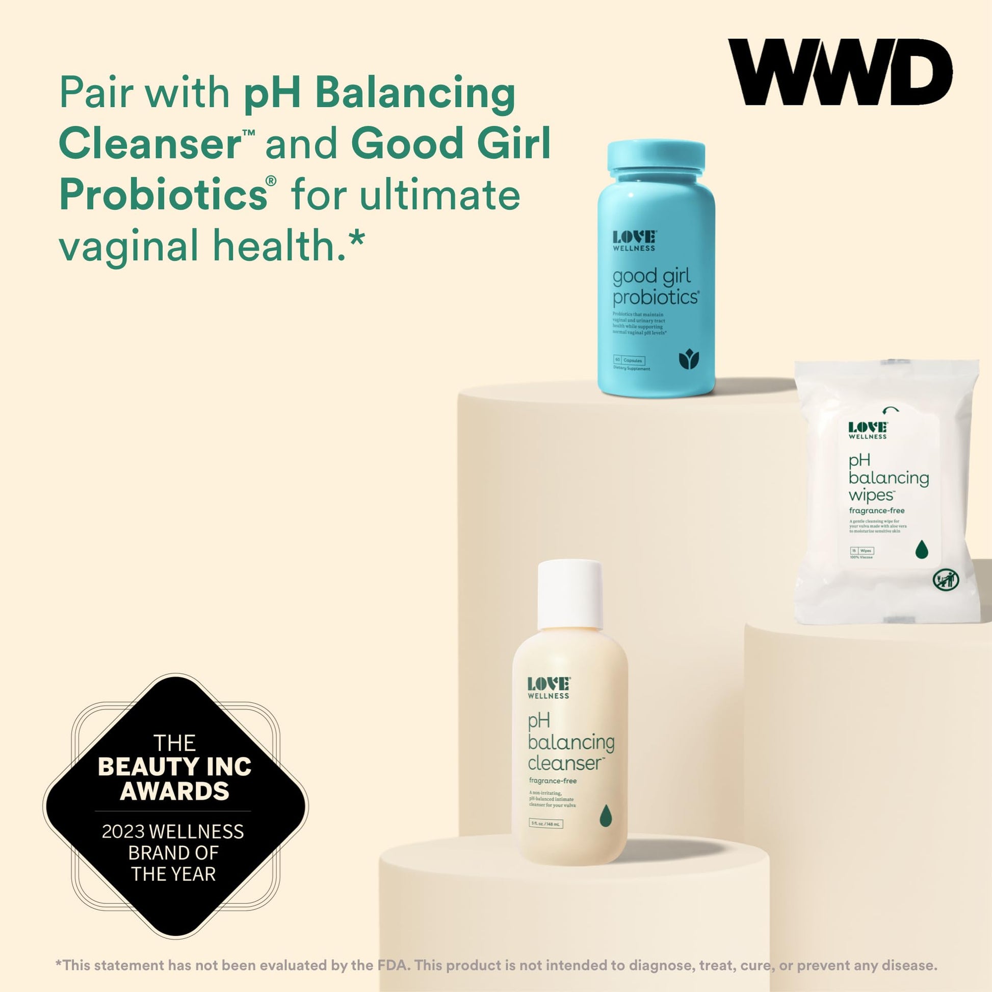 Love Wellness pH Balancing Wipes for Women | Feminine Hygiene for Cleansing with Aloe Vera Love Wellness buy supplements canada