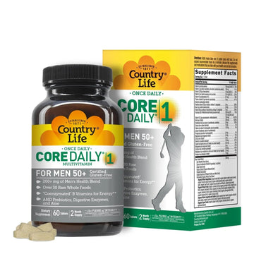 Country Life CORE Daily-1 Multivitamin for Men 50+ - Gluten-Free, Energy Support with Coenzymated B Vitamins Country Life buy supplements canada