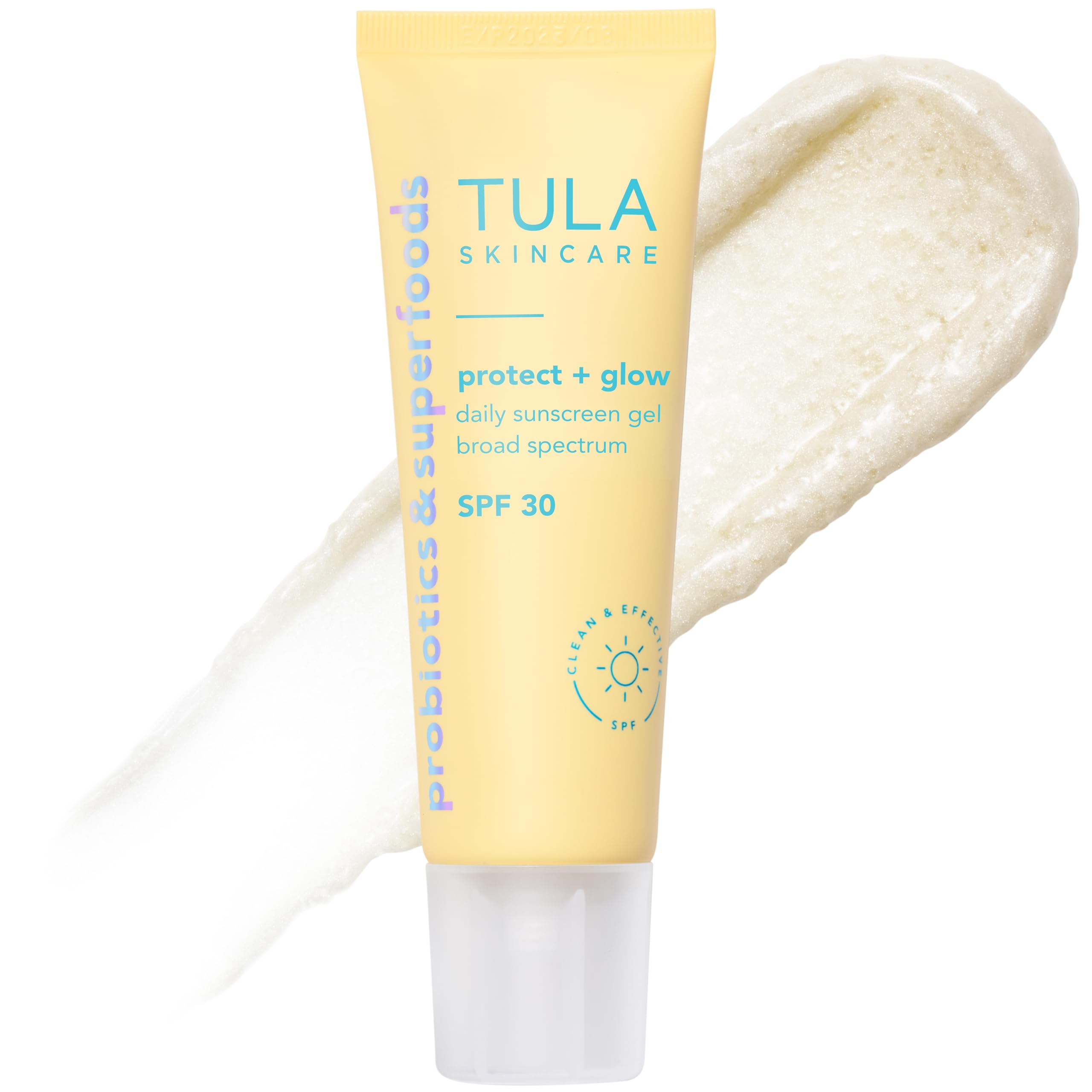 TULA Skin Care Protect + Glow Daily Sunscreen - Gel, Broad Spectrum SPF 30, Skincare-First, Non-Greasy, Non-Comedogenic and Reef-Safe with Pollution and Blue Light Protection, Regular, 1.7 fl oz. TULA buy supplements canada
