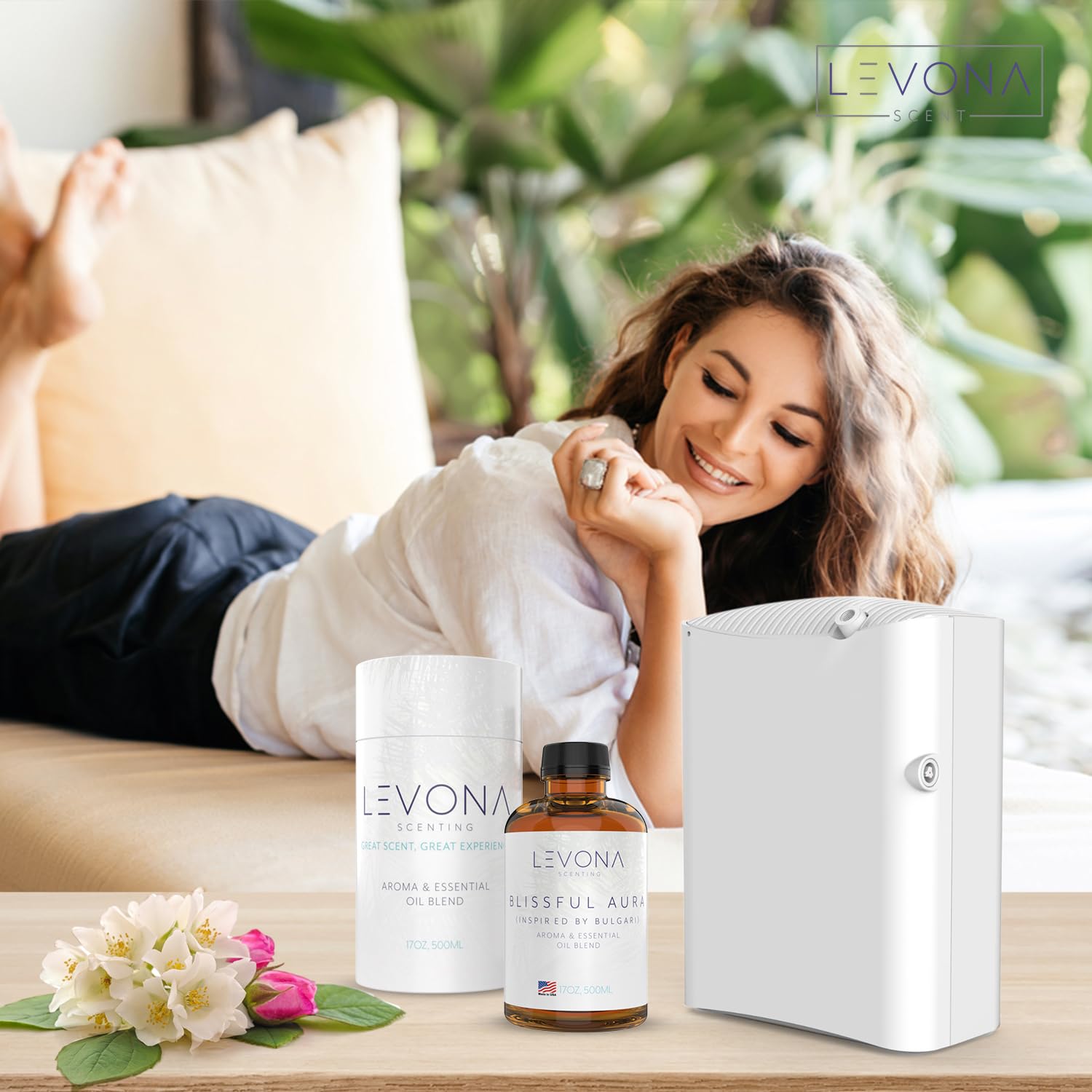 Levona Scent Essential Oils for Diffuser: Blissful Aura Inspired by Bulgari with Notes of Amber LEVONA SCENT buy supplements canada