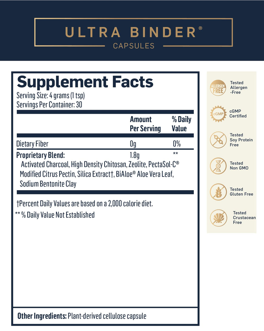 Quicksilver Scientific Ultra Binder - Multi Toxin Binder with Bentonite Clay Powder Quicksilver Scientific buy supplements canada