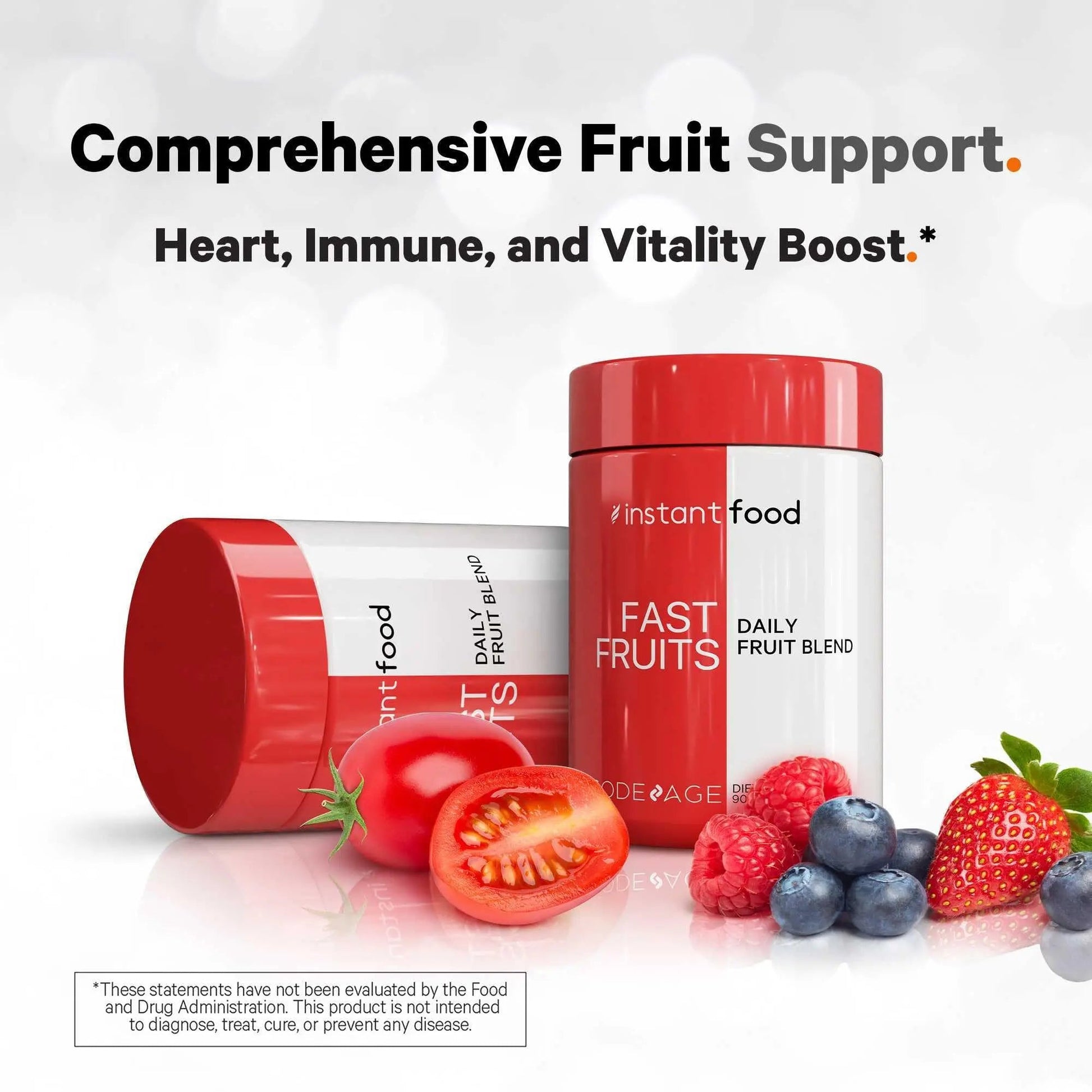 Codeage Instantfood Fast Fruits, Over 15 Fruits Powders Equivalent All-in-One, Vegan Daily Whole Food Vitamins - Berries, Antioxidant Polyphenols Codeage buy supplements canada