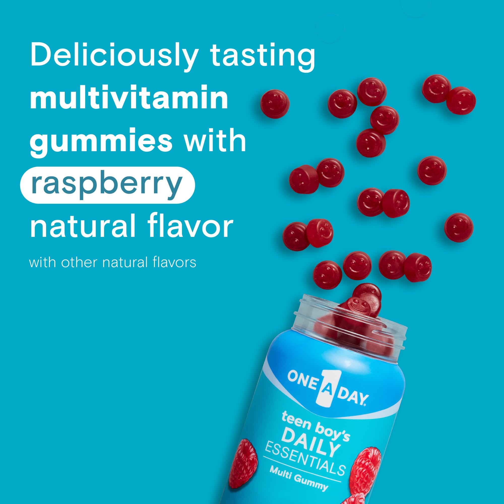 One A Day Teen Boy’s Daily Essentials Multivitamin Gummies, Teen Boy Vitamins with Vitamin C, Vitamin D, Bone Health, Immune Health ONE A DAY buy supplements canada